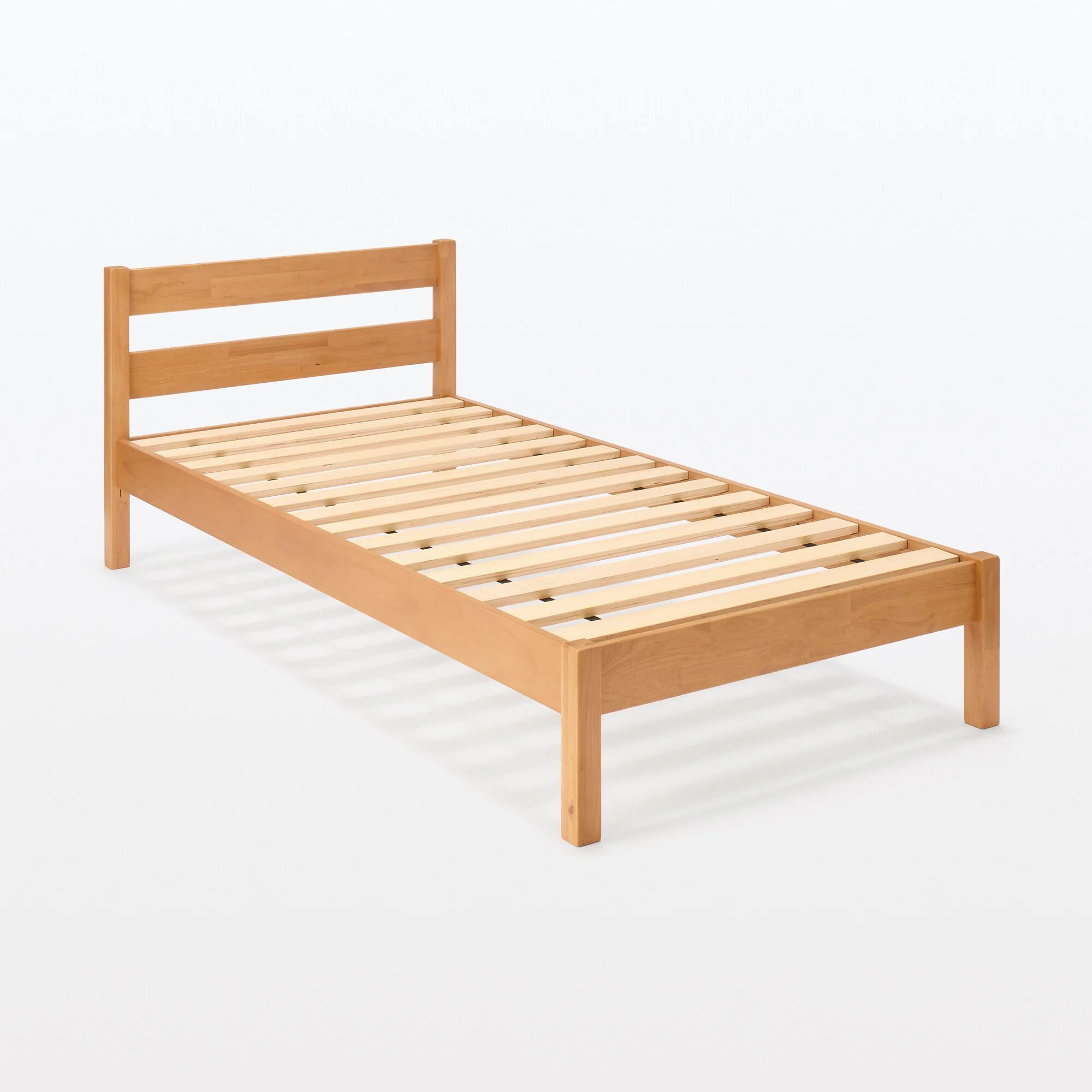 [HD] Rubberwood Wooden Bed - Double - Image 4