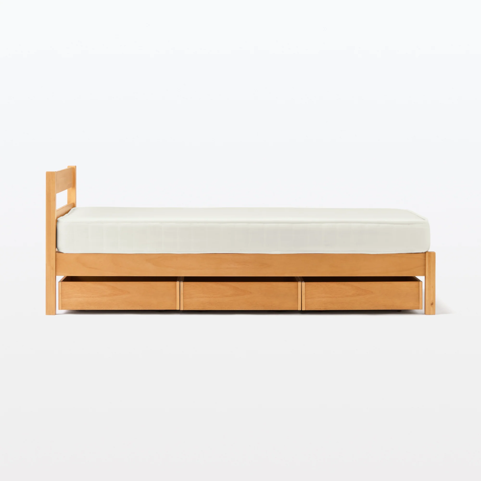 [HD] Rubberwood Wooden Bed Storage Box with Divider - Image 9