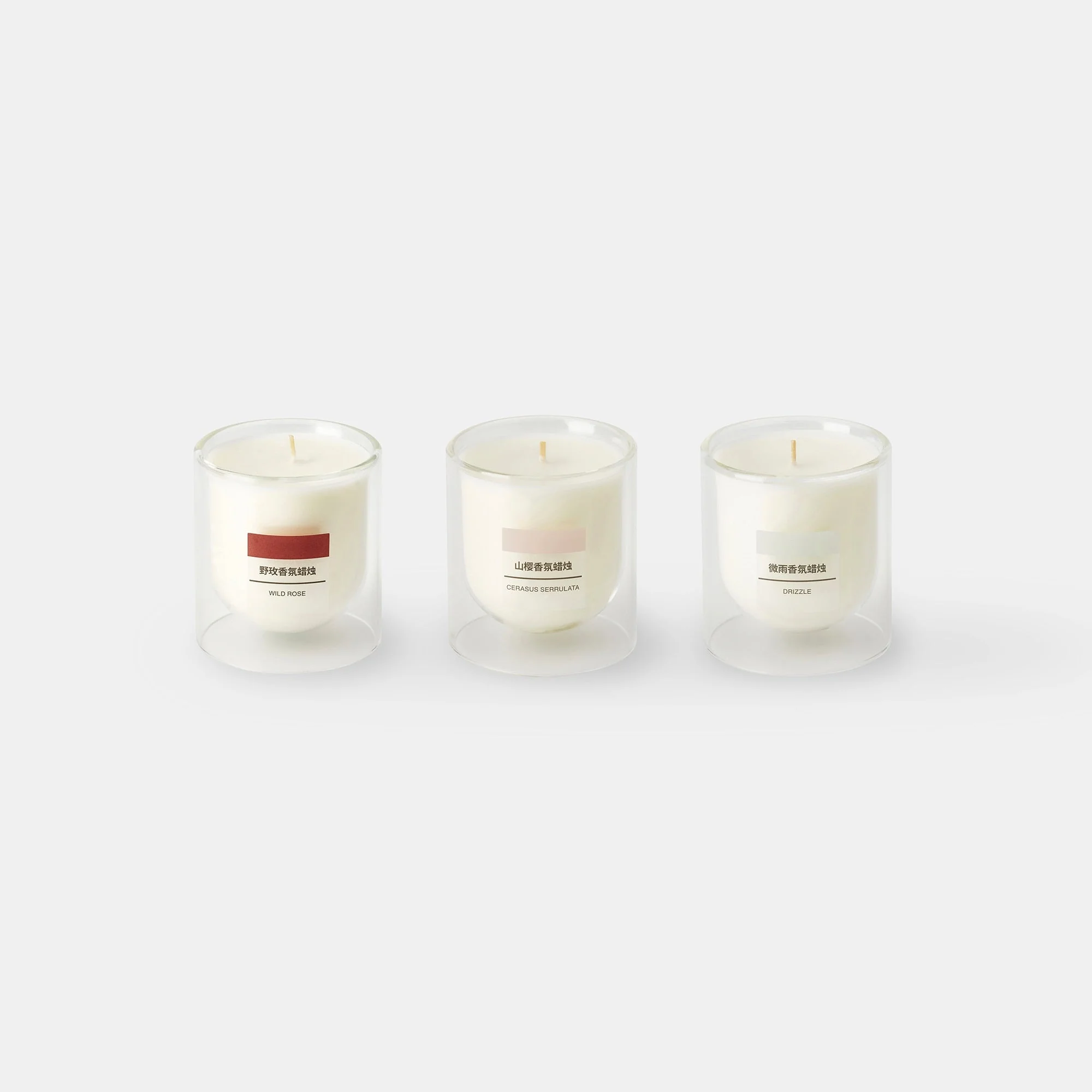 Scented Double Wall Glass Candle - Wild Rose - Image 10
