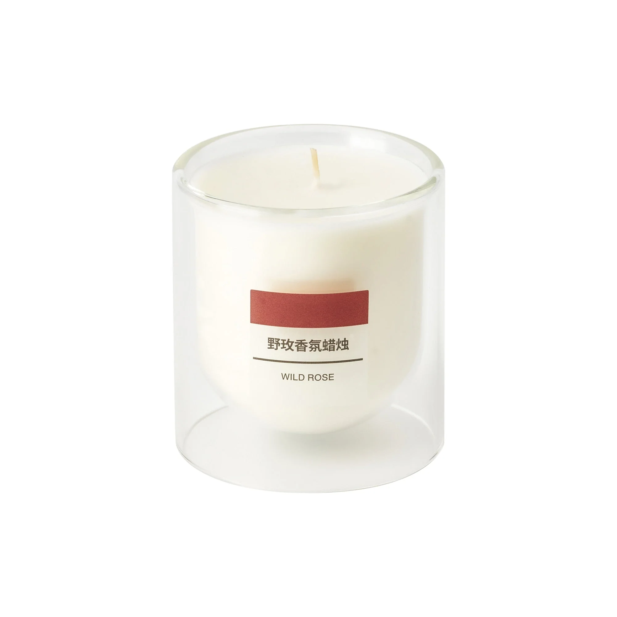 Scented Double Wall Glass Candle - Wild Rose - Image 2