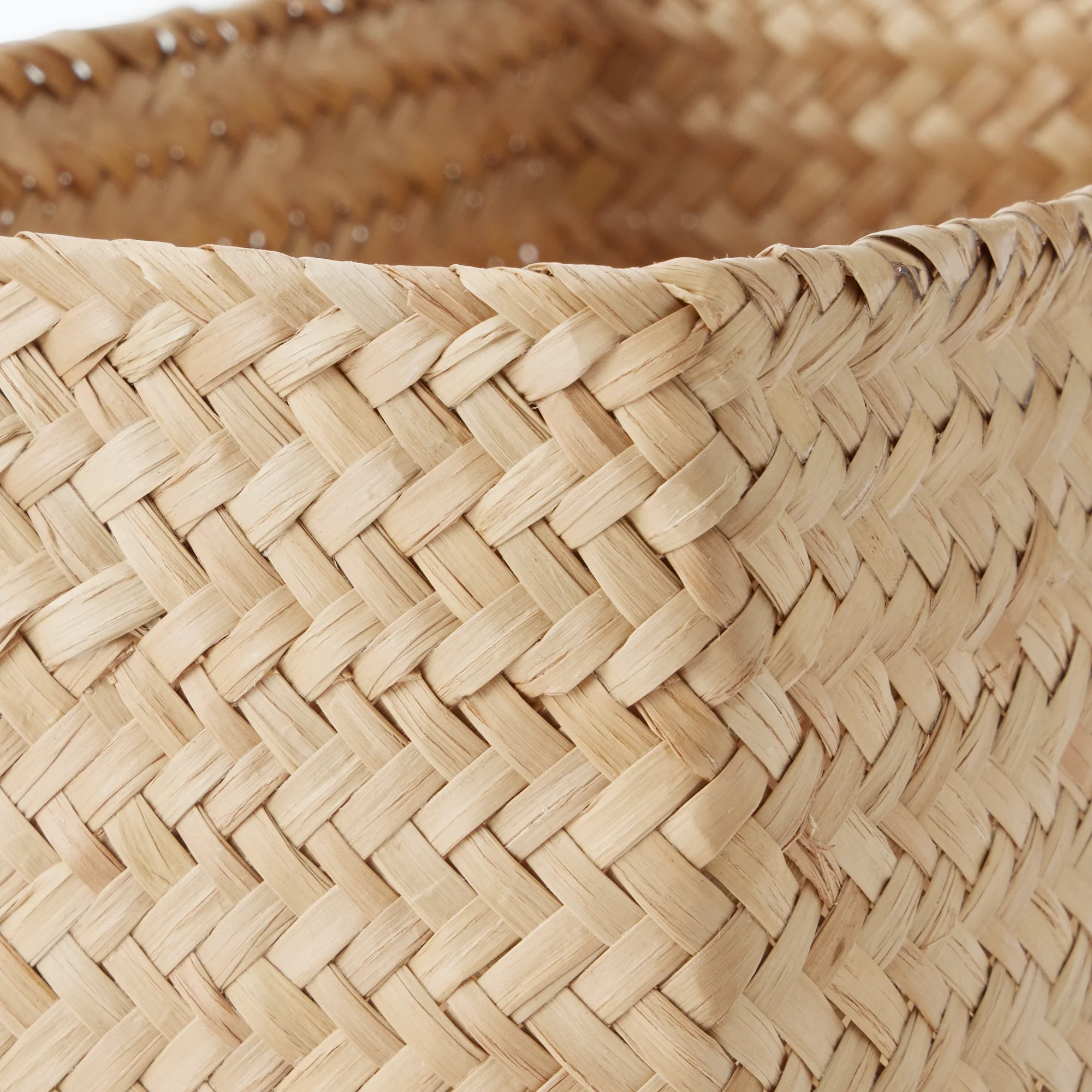 Seagrass Organizer Herringbone Rectangular Basket - Large (W5.9 x D9.8 x H4.7") - Image 5
