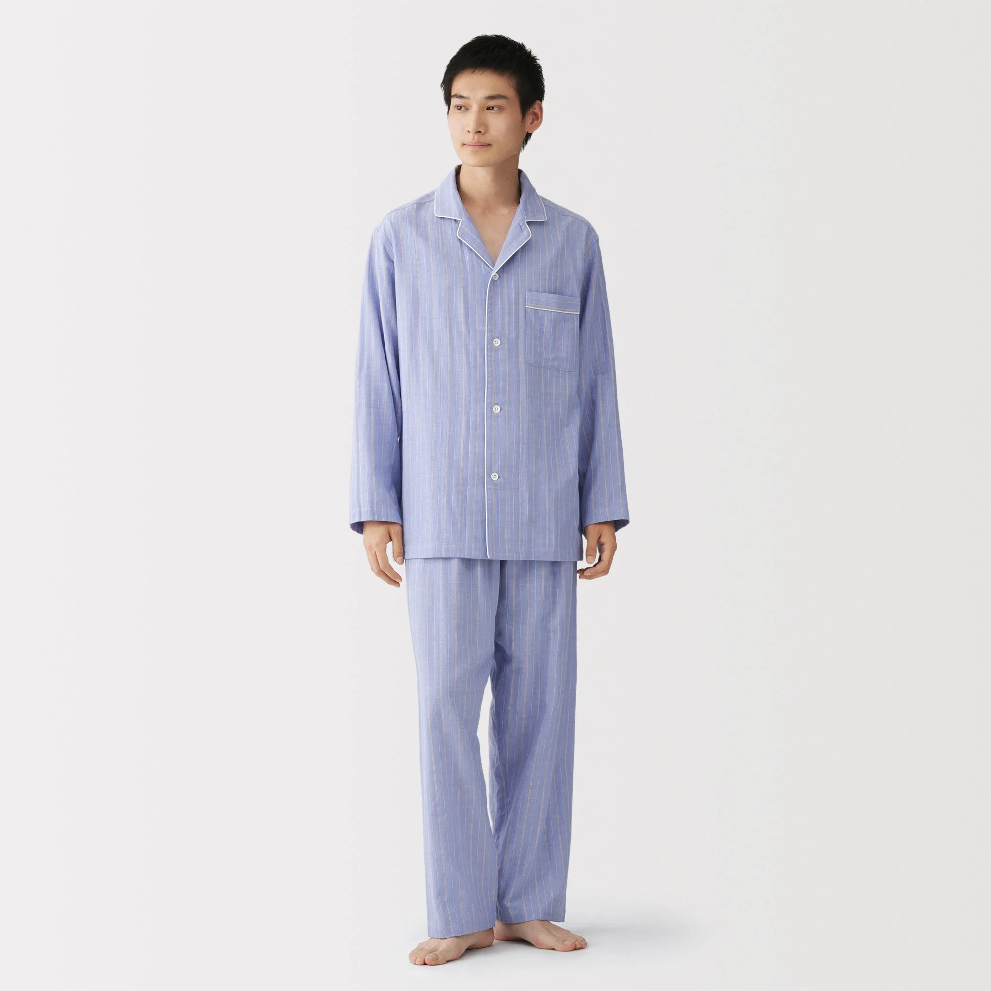 Side Seamless Double Gauze Pajamas - Image 39