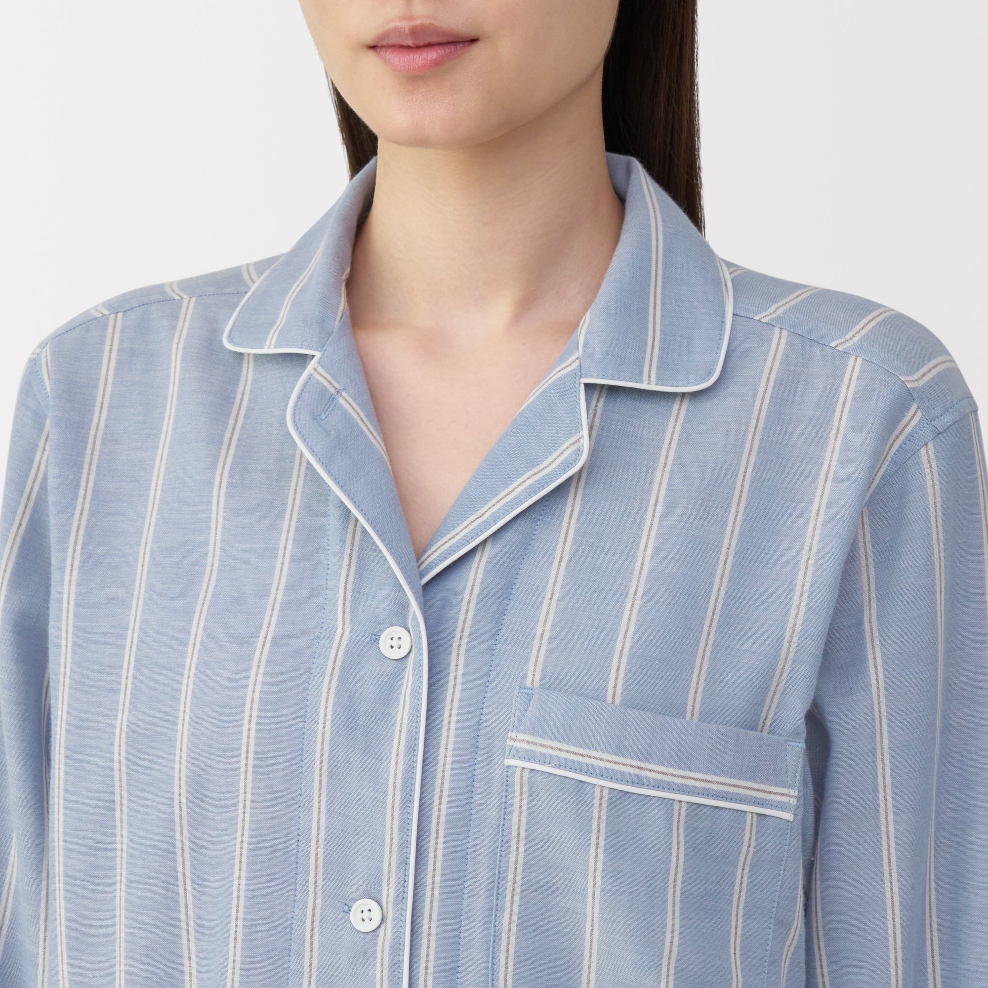 Side Seamless Double Gauze Pajamas - Image 46
