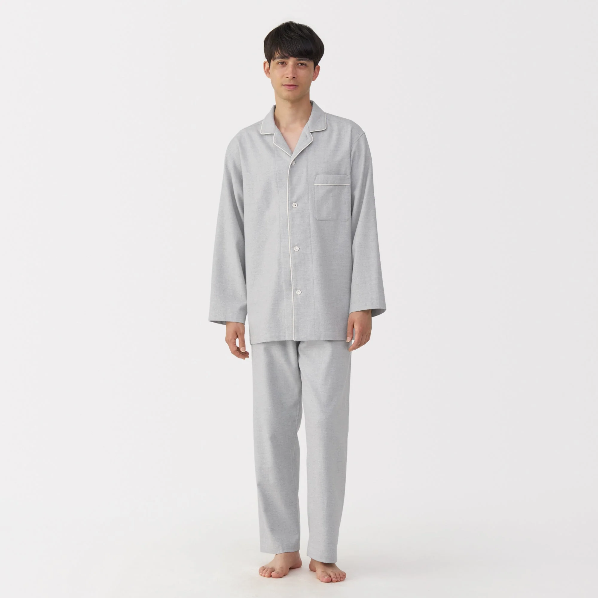 Side Seamless Flannel Pajamas - Image 16
