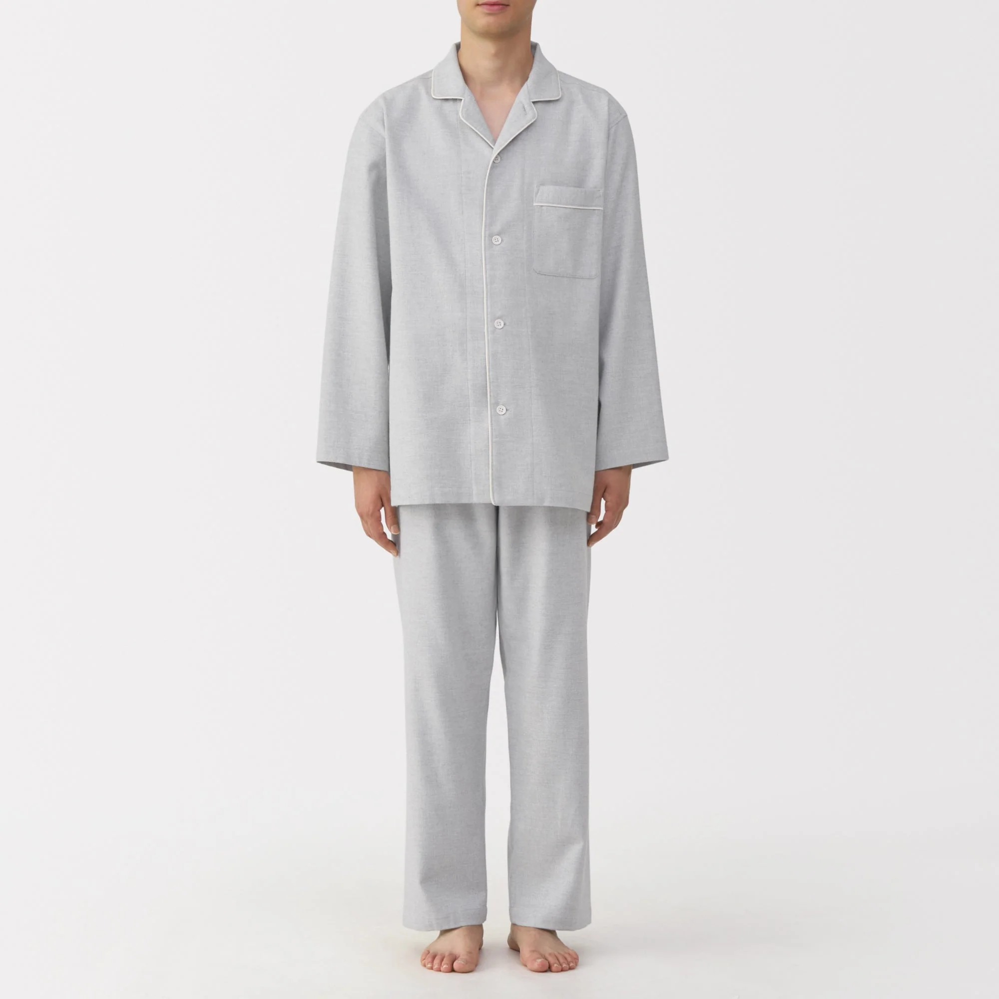Side Seamless Flannel Pajamas - Image 17