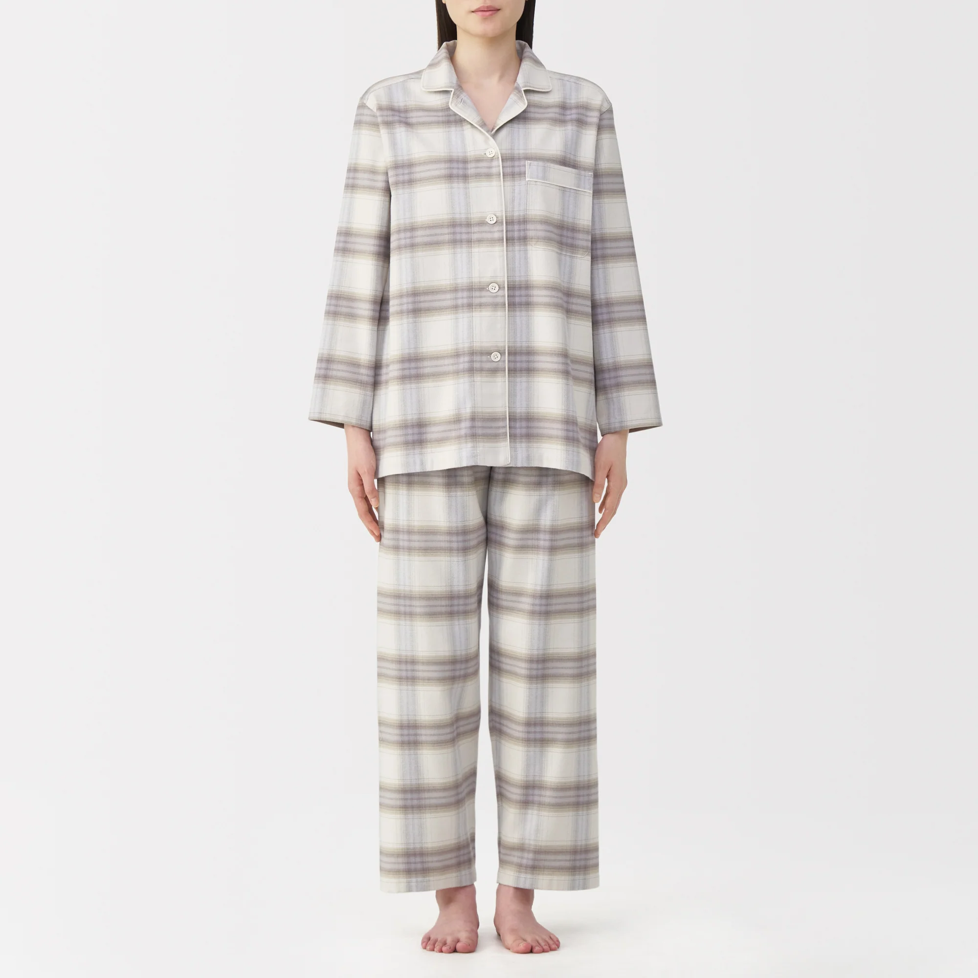 Side Seamless Flannel Pajamas - Image 17