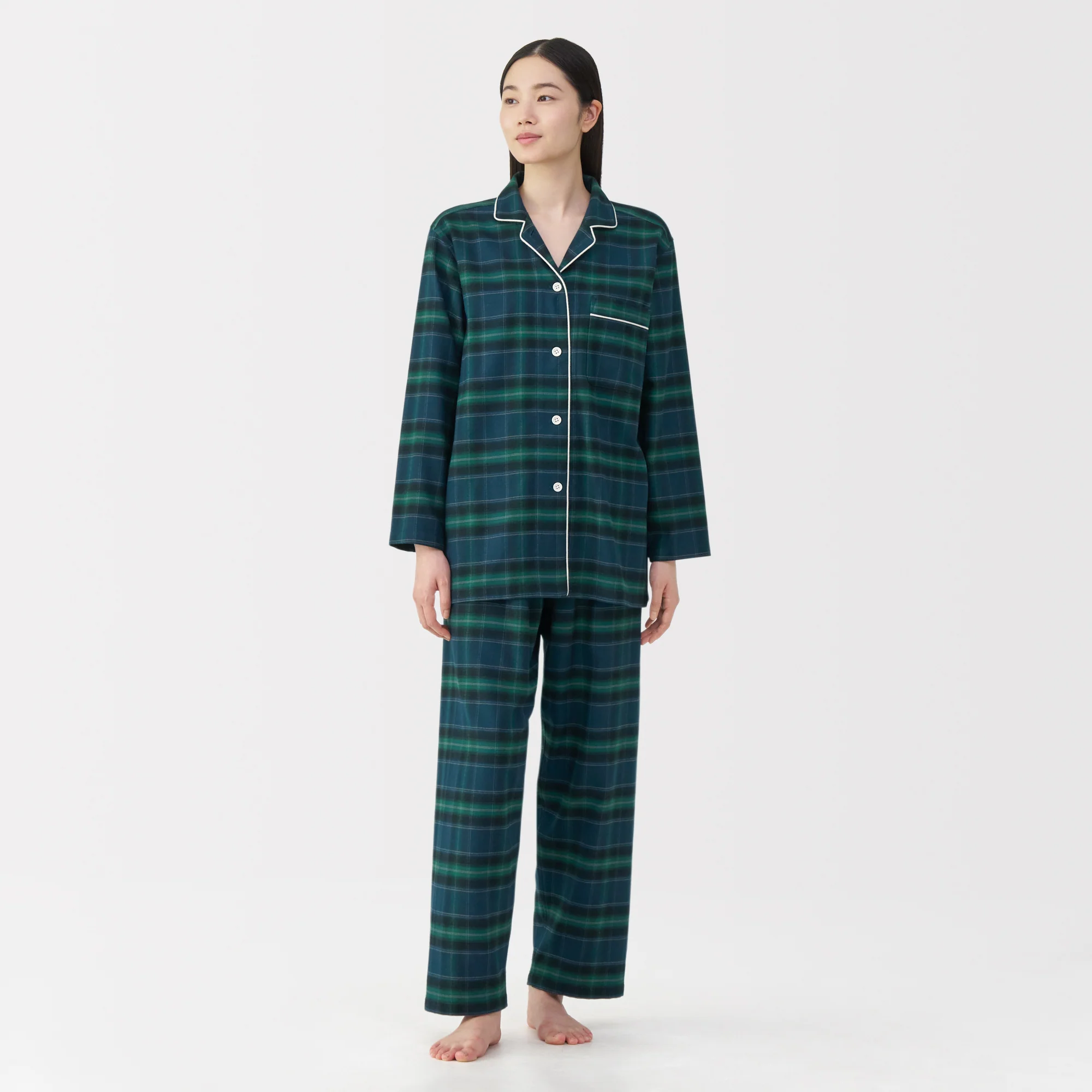 Side Seamless Flannel Pajamas - Image 81