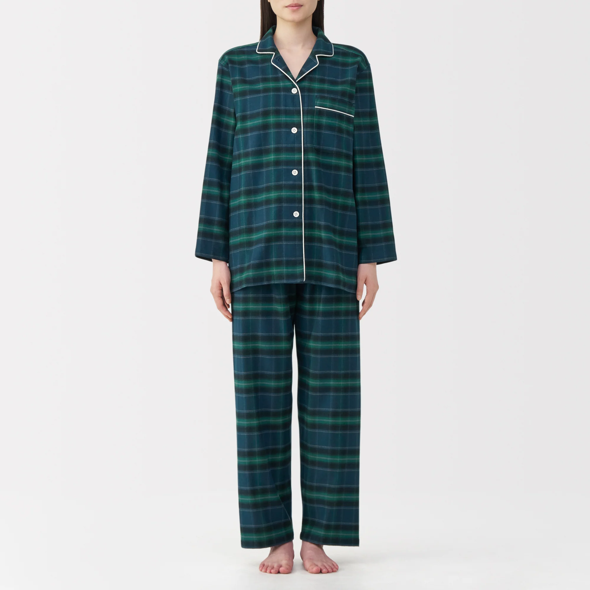 Side Seamless Flannel Pajamas - Image 82