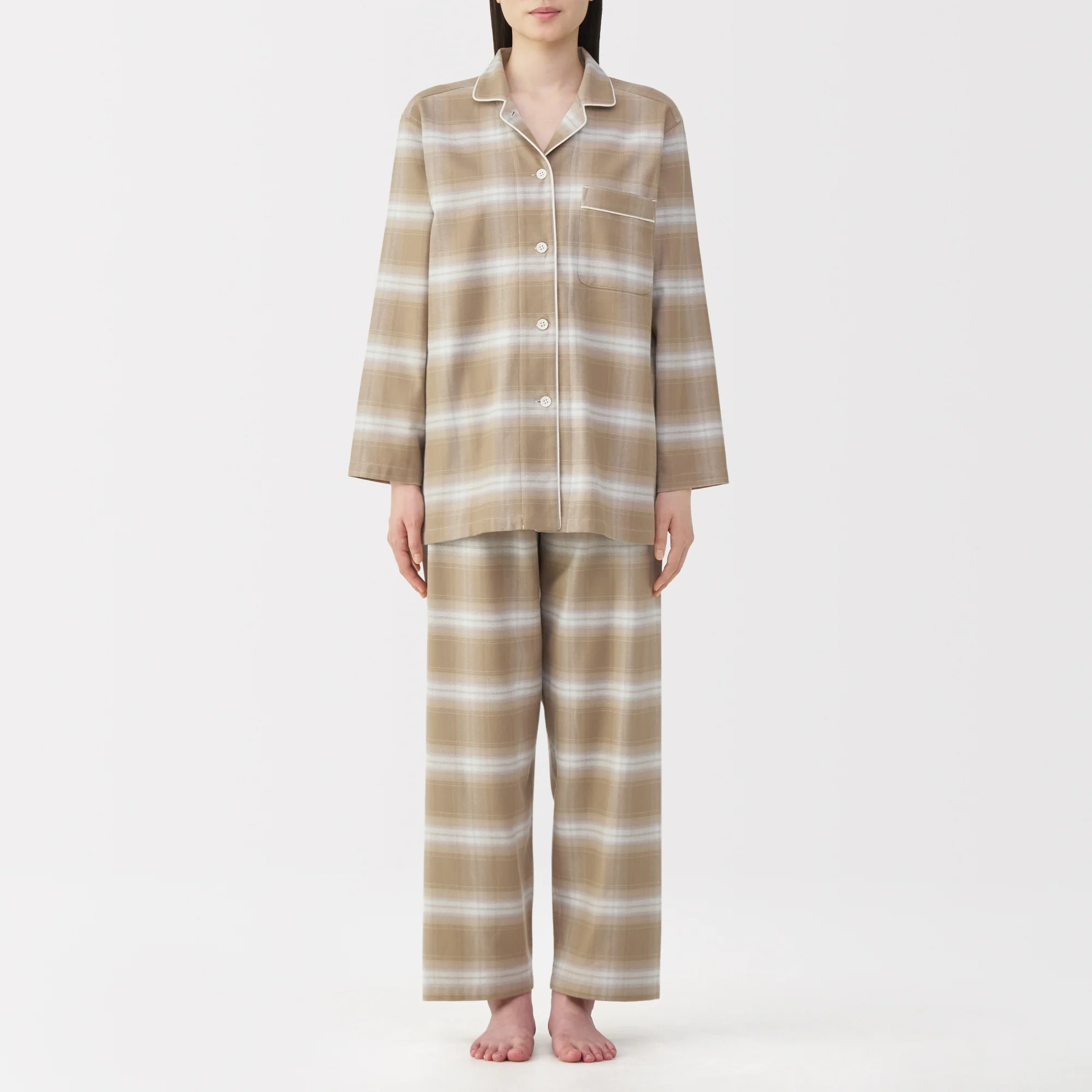 Side Seamless Flannel Pajamas - Image 95