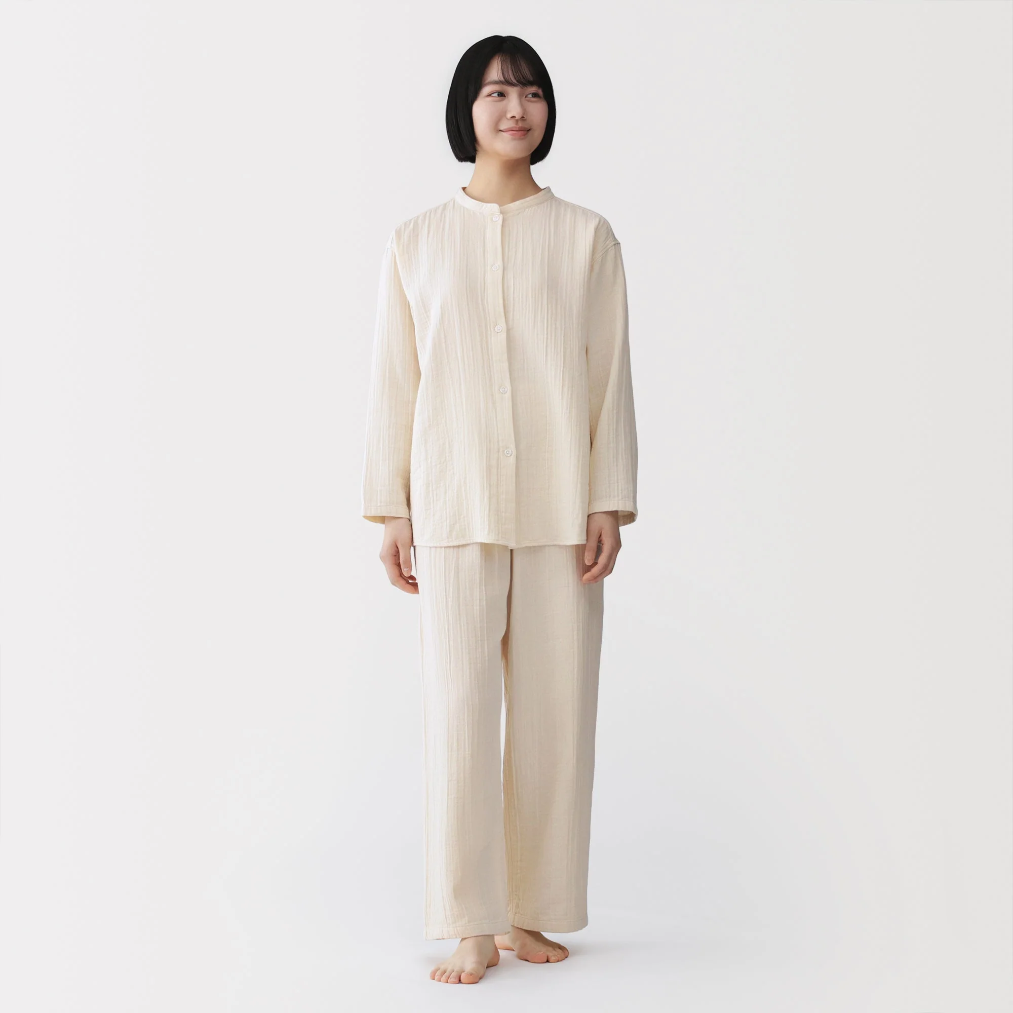 Side Seamless Gauze Pajamas - Image 14