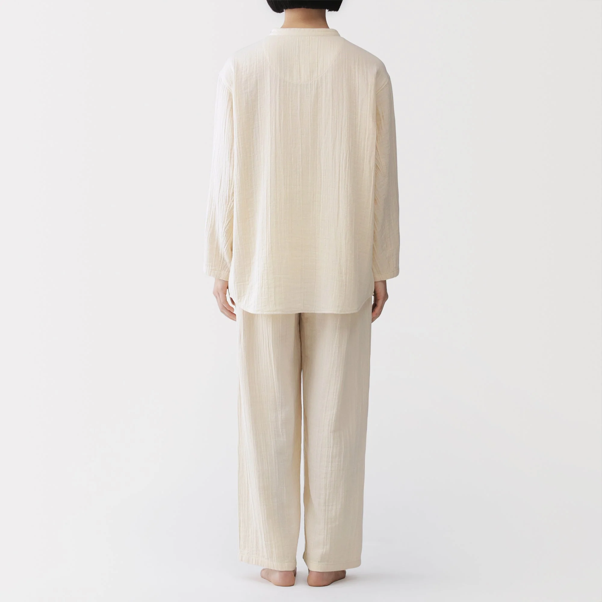 Side Seamless Gauze Pajamas - Image 5