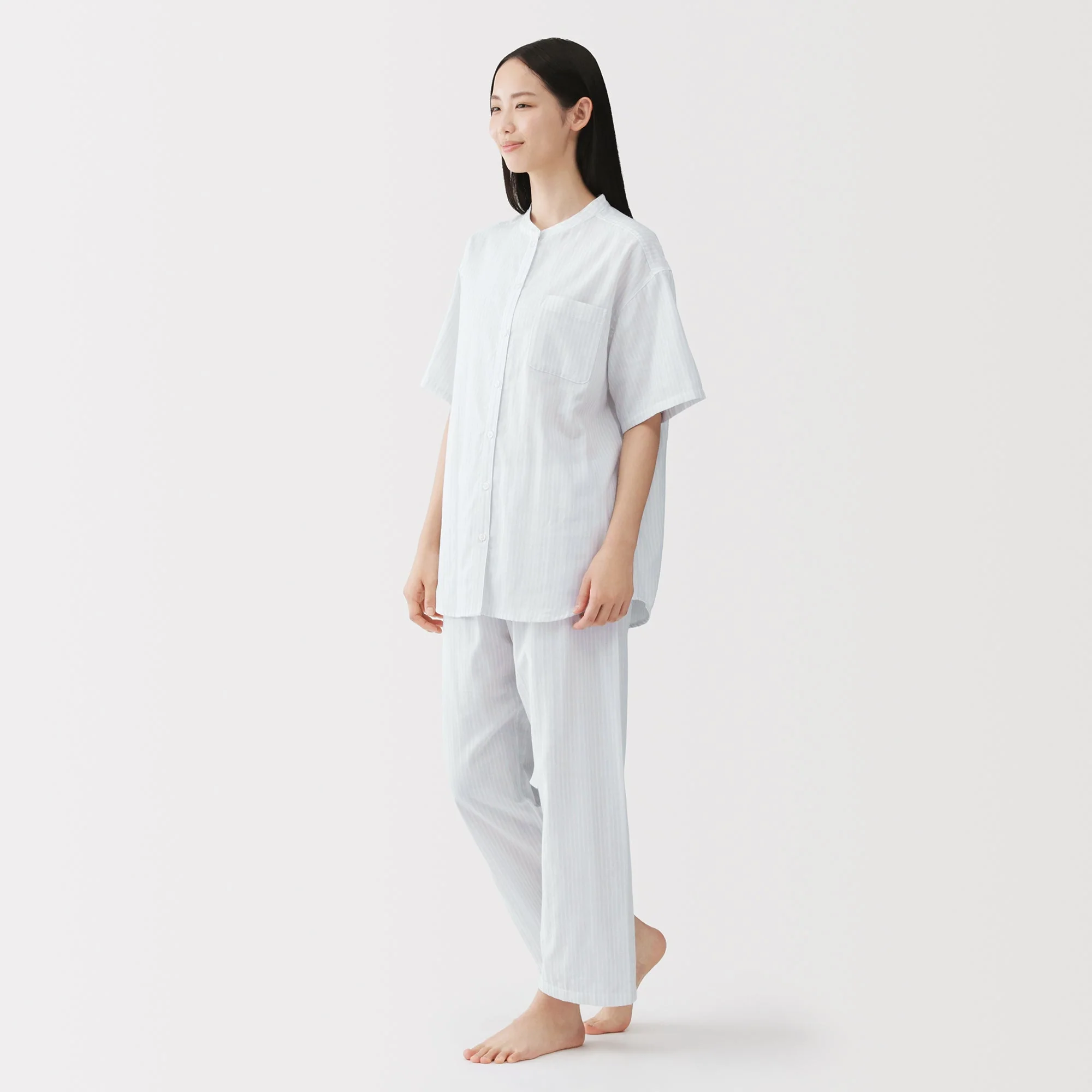 Side Seamless Lightweight Gauze Pajamas - Image 25