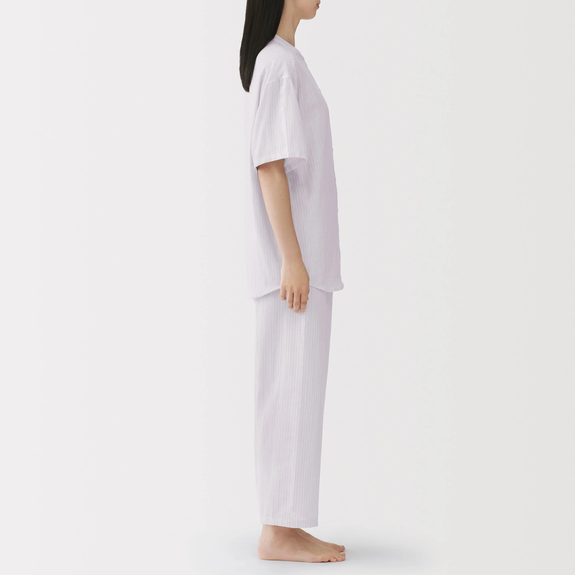 Side Seamless Lightweight Gauze Pajamas - Image 4