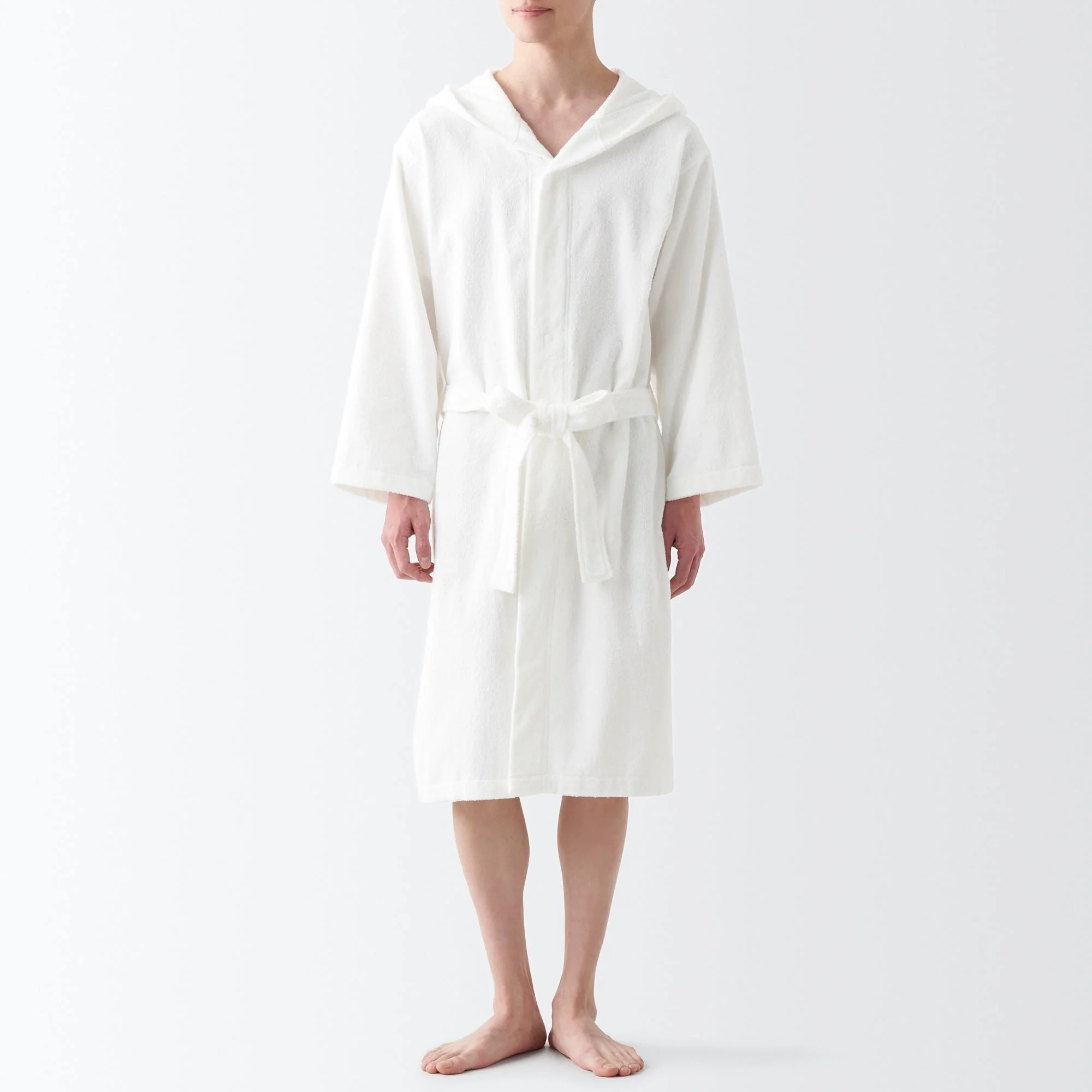 Side Seamless Pile Bathrobe - Image 6