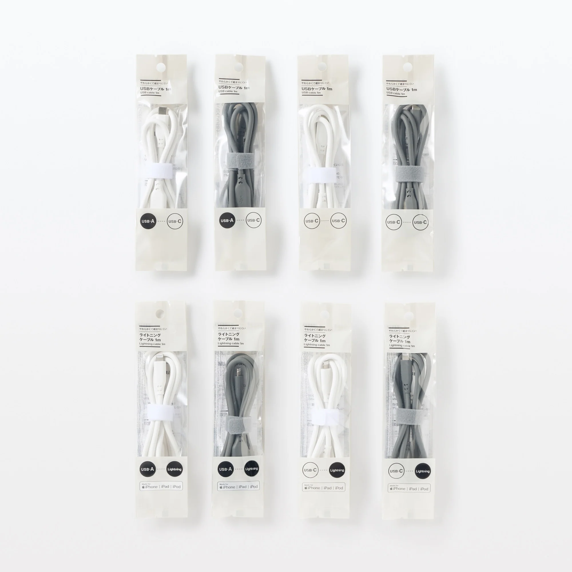 Soft and Tangle-free USB Cable - C to C - Gray - Image 4
