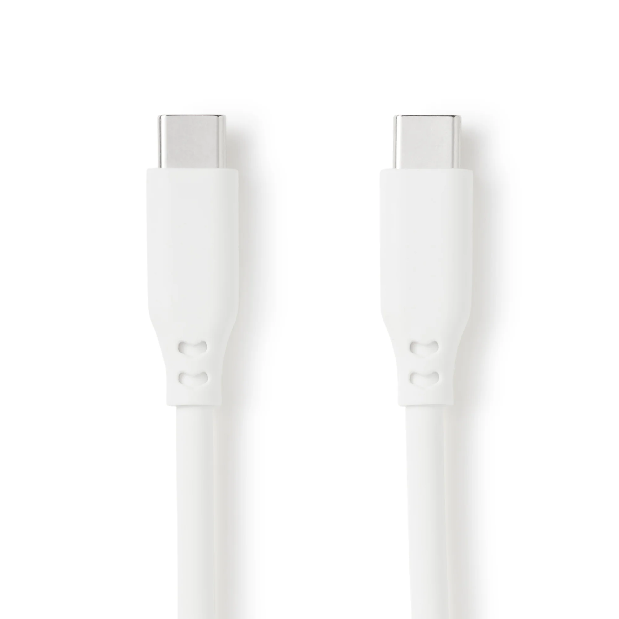 Soft and Tangle-free USB Cable - C to C - White