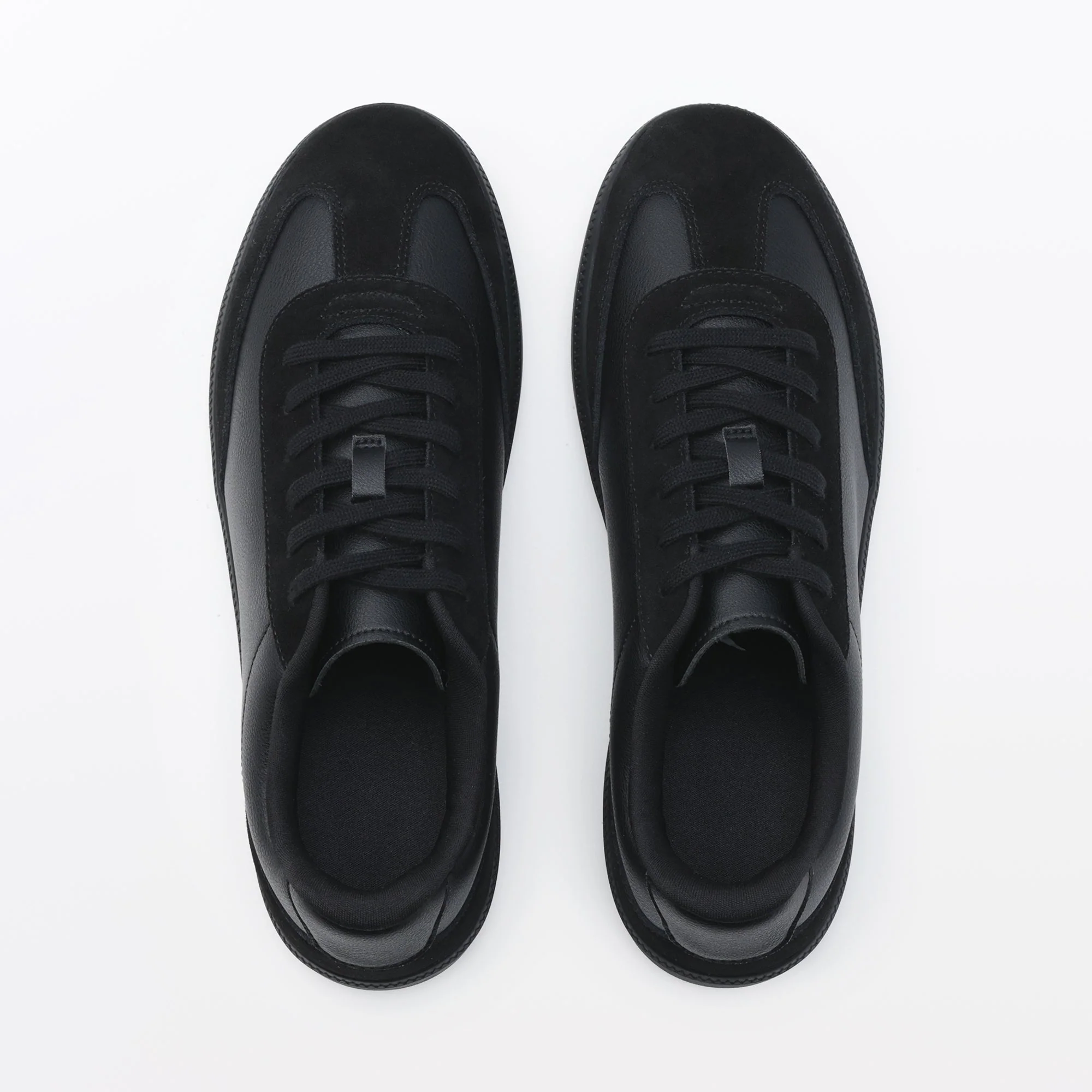 Soft Insole Combination Sneakers - Black - Image 4