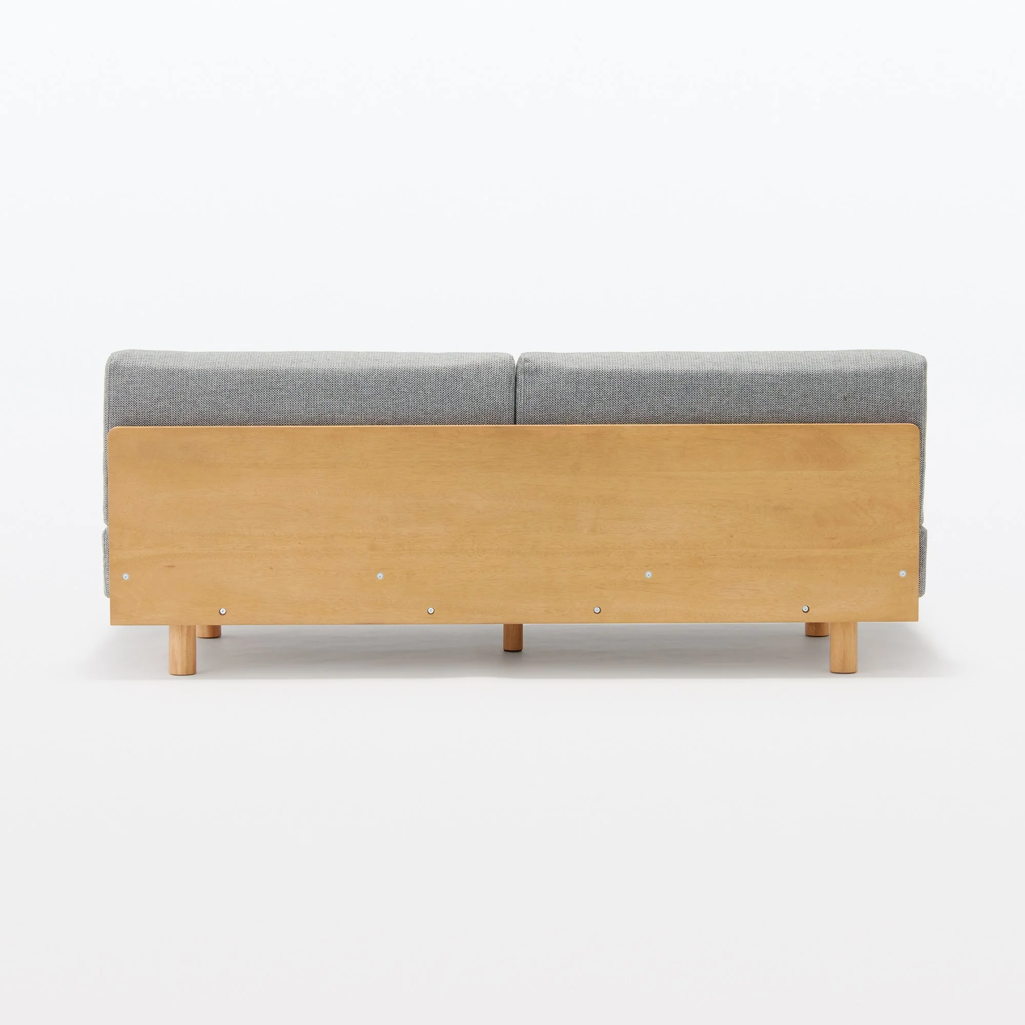 [HD] Spacious Armless Sofa Gray 2 Seater - Image 4