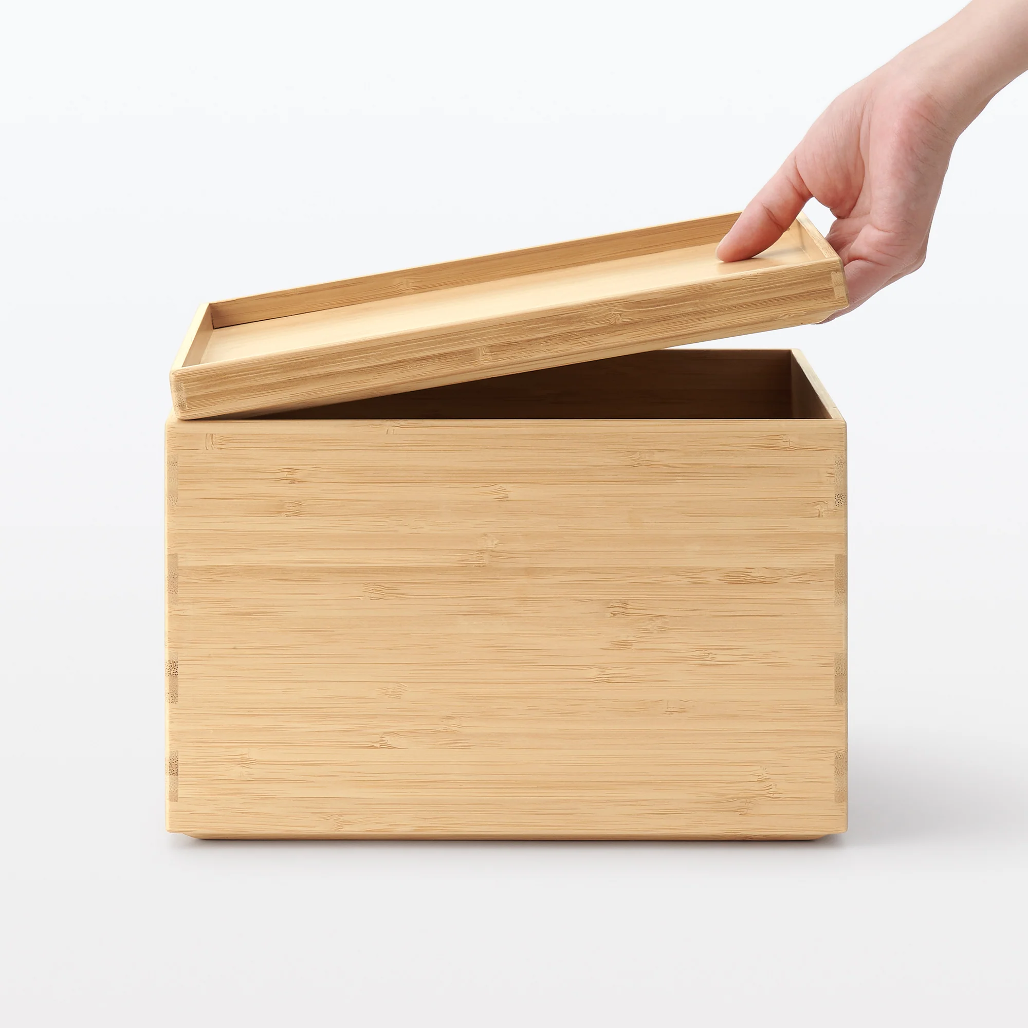 Stackable Bamboo Box Lid - Half (W10.2 x D7.3 x H1") - Image 8