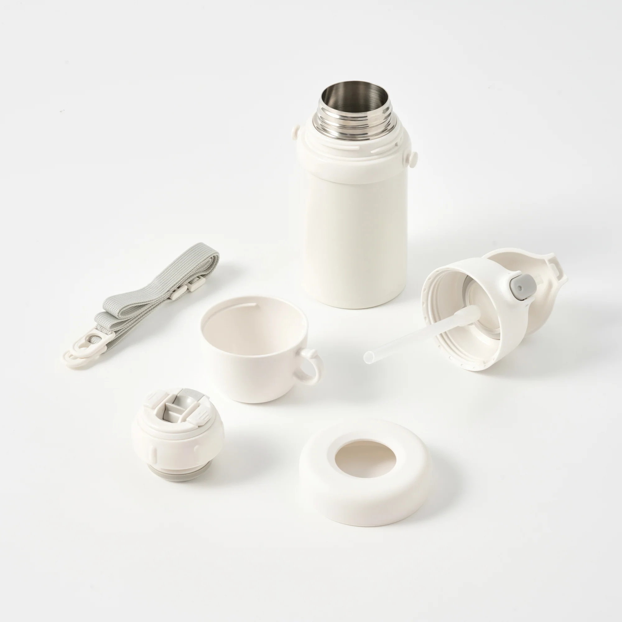 Stainless Steel Insulated Bottle with Two Lids - Image 20