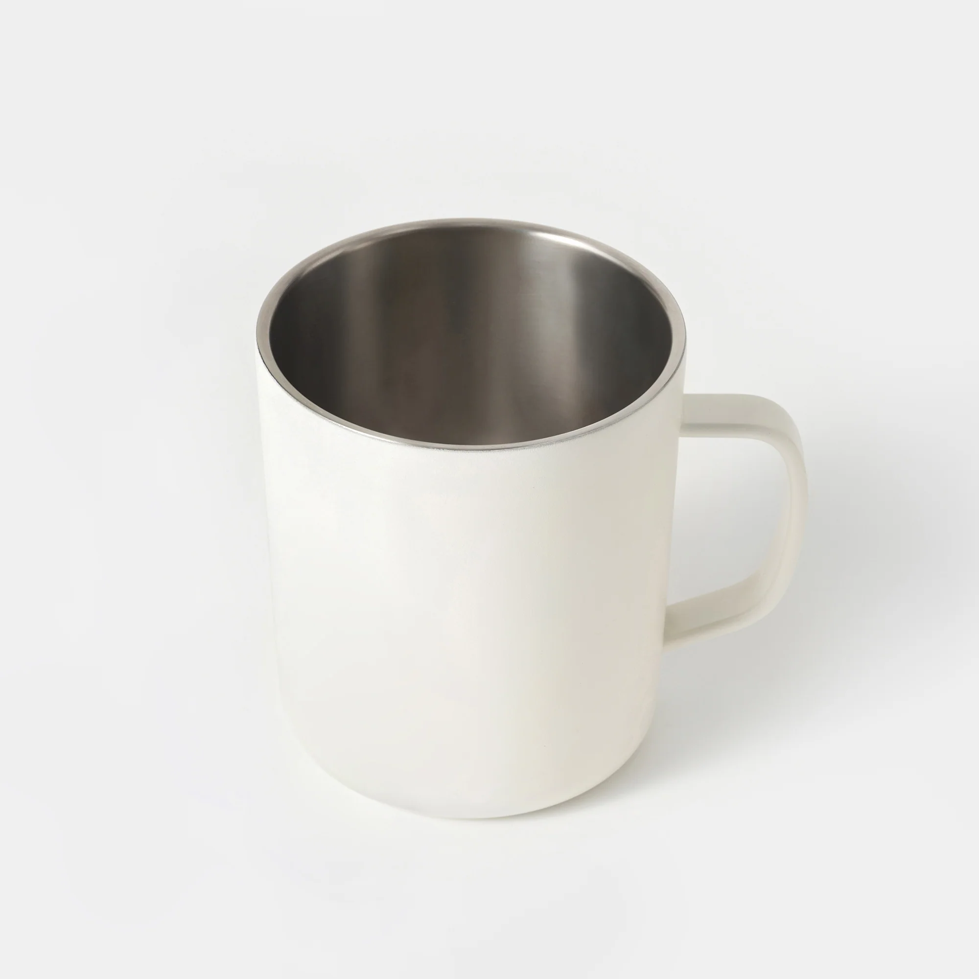 Stainless Steel Mug Cup - White (16.6 fl oz) - Image 2