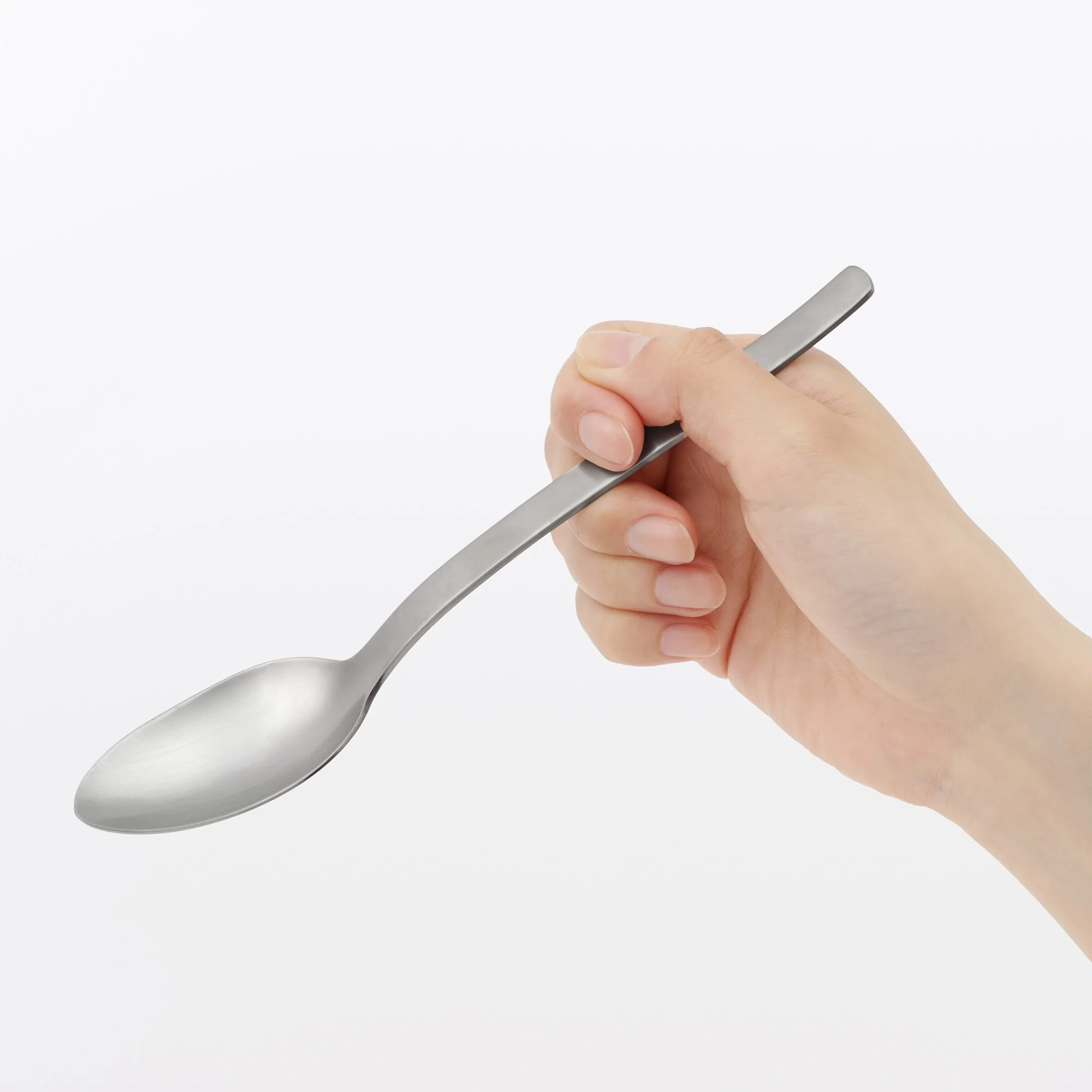 Stainless Steel Straight Handle Spoon - Large - Image 2