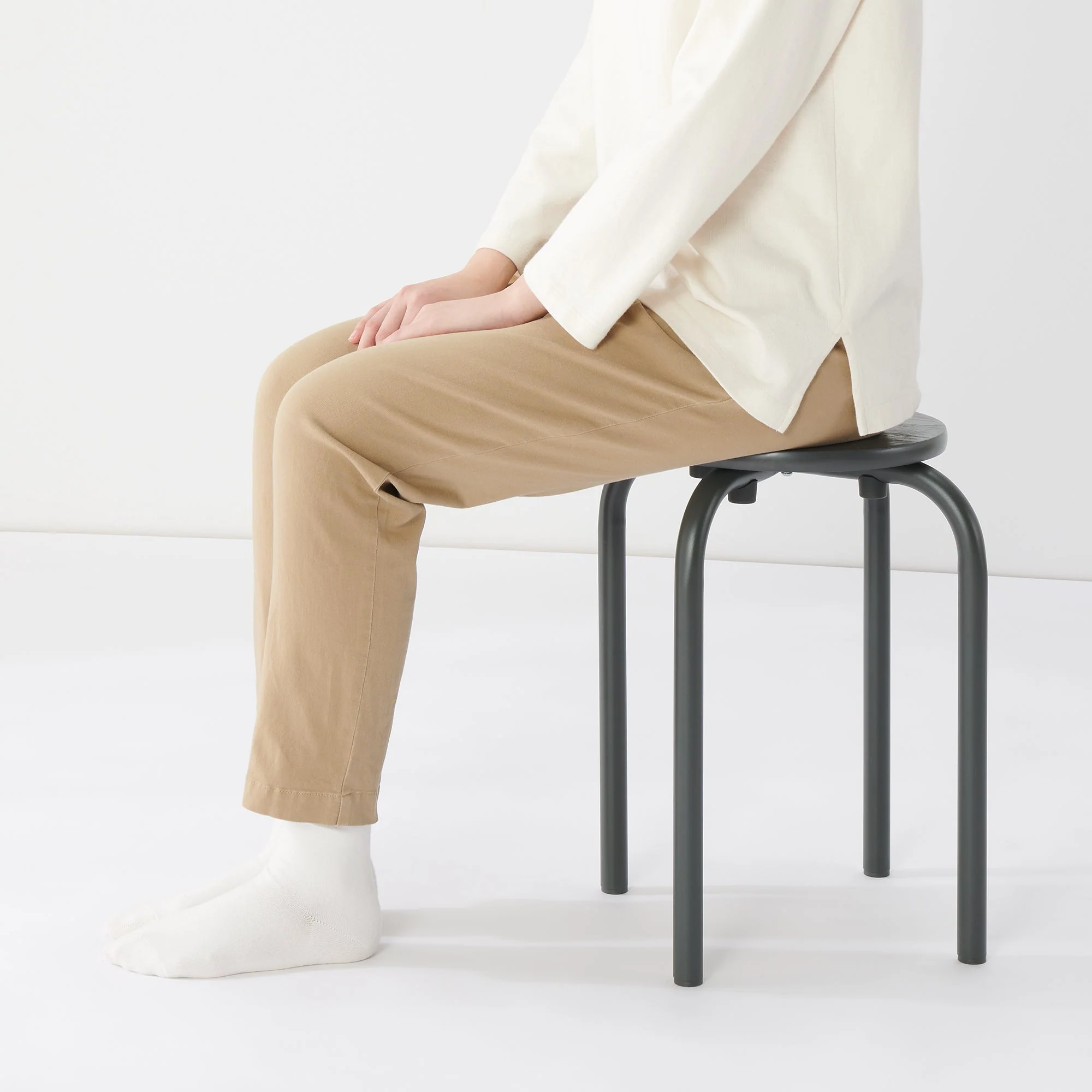 Steel Pipe Stacking Stool - Dark Gray - Image 3