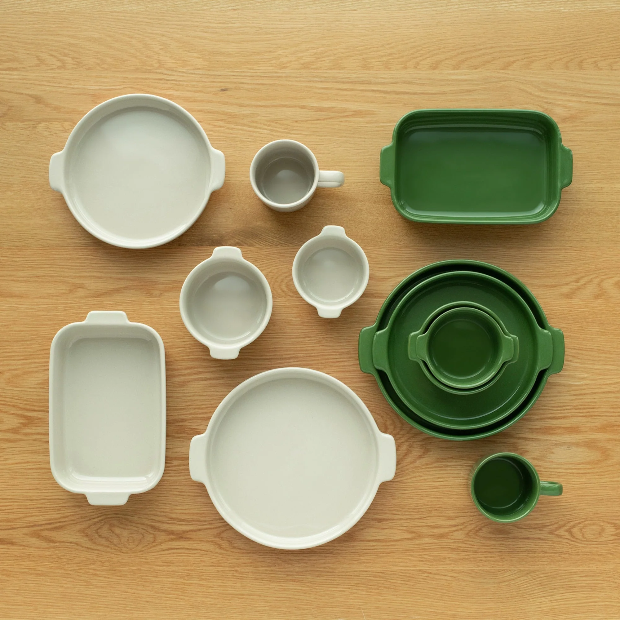 Stoneware Baking Dish Oven Tray - Green - Image 6