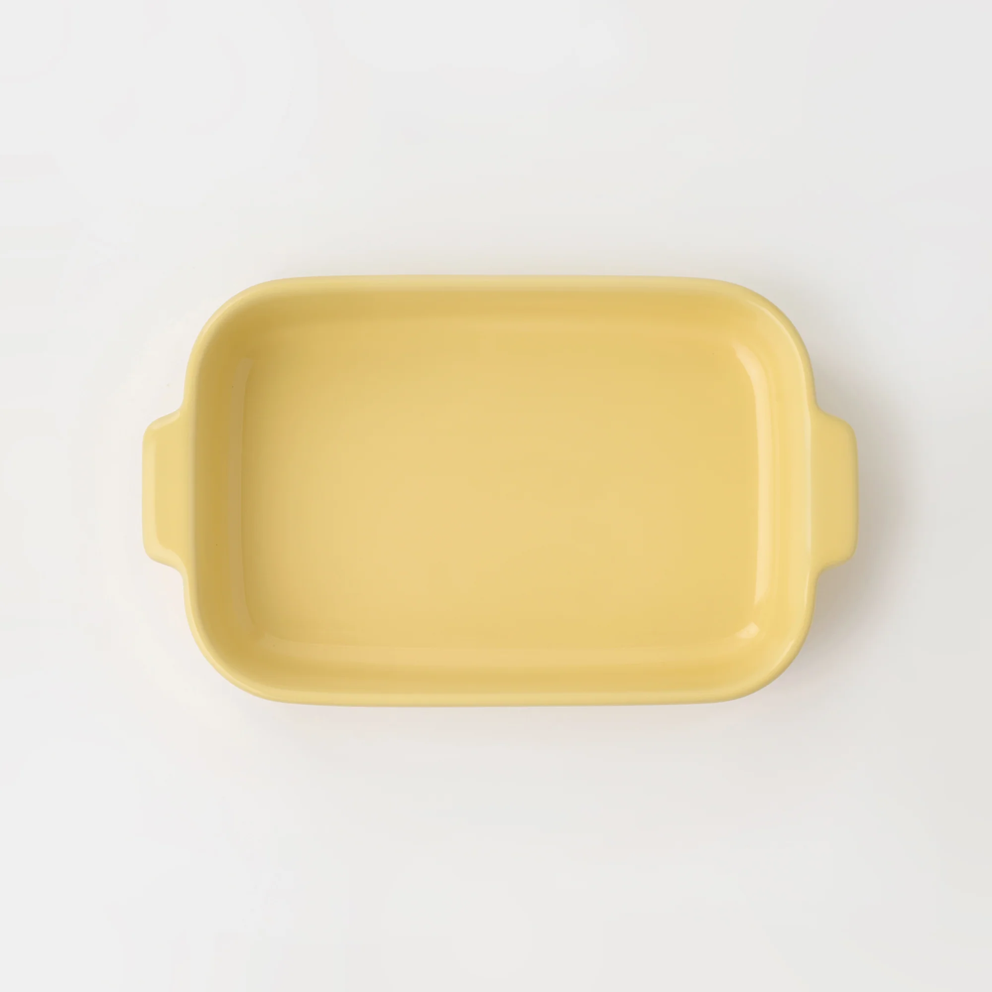 Stoneware Baking Dish Oven Tray - Light Yellow - Image 2