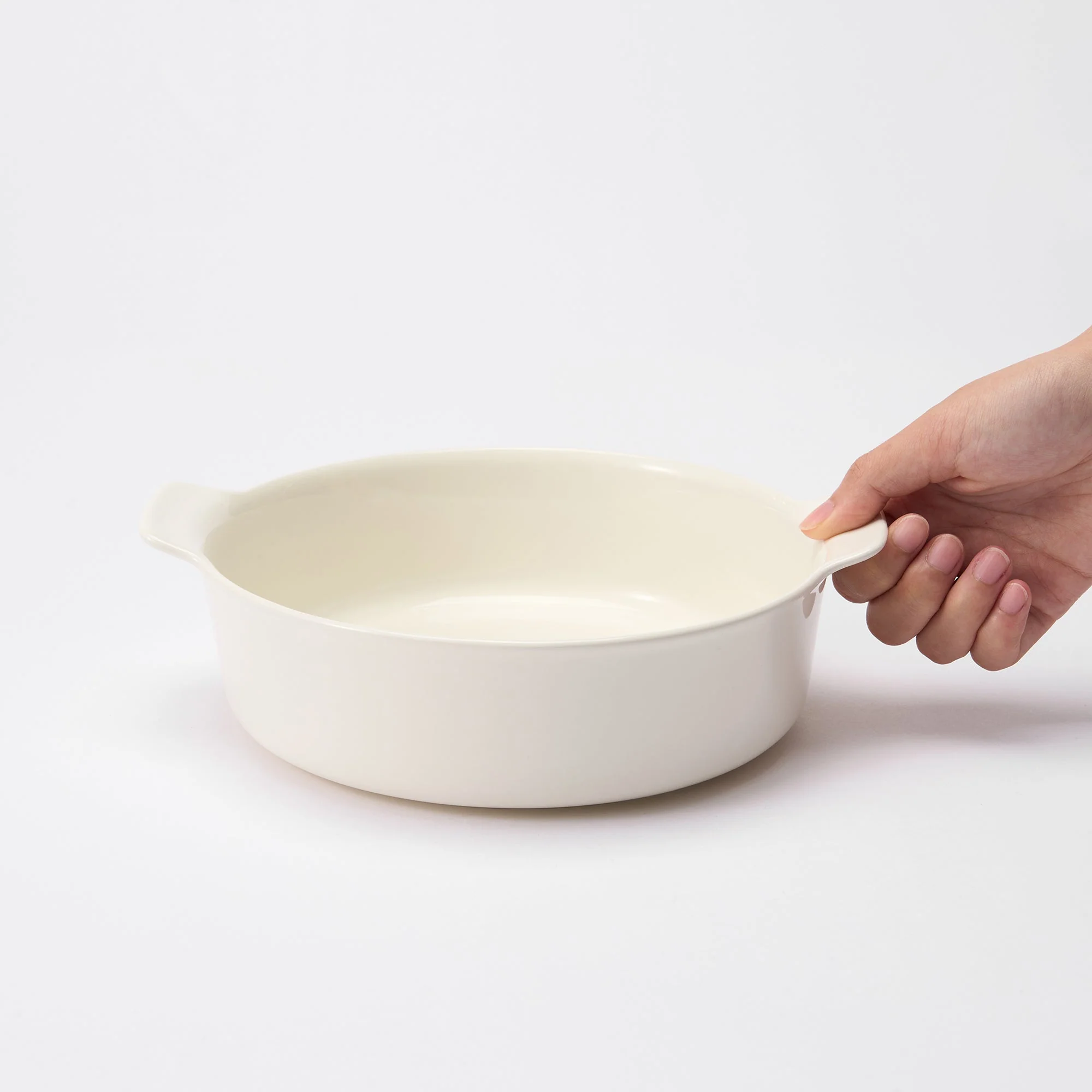 Stoneware Bowl (Dia. 8.2") - Off White - Image 2