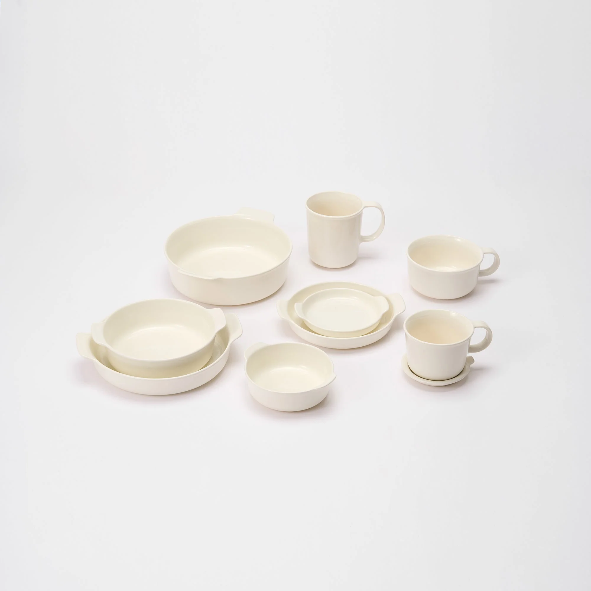 Stoneware Bowl (Dia. 8.2") - Off White - Image 7