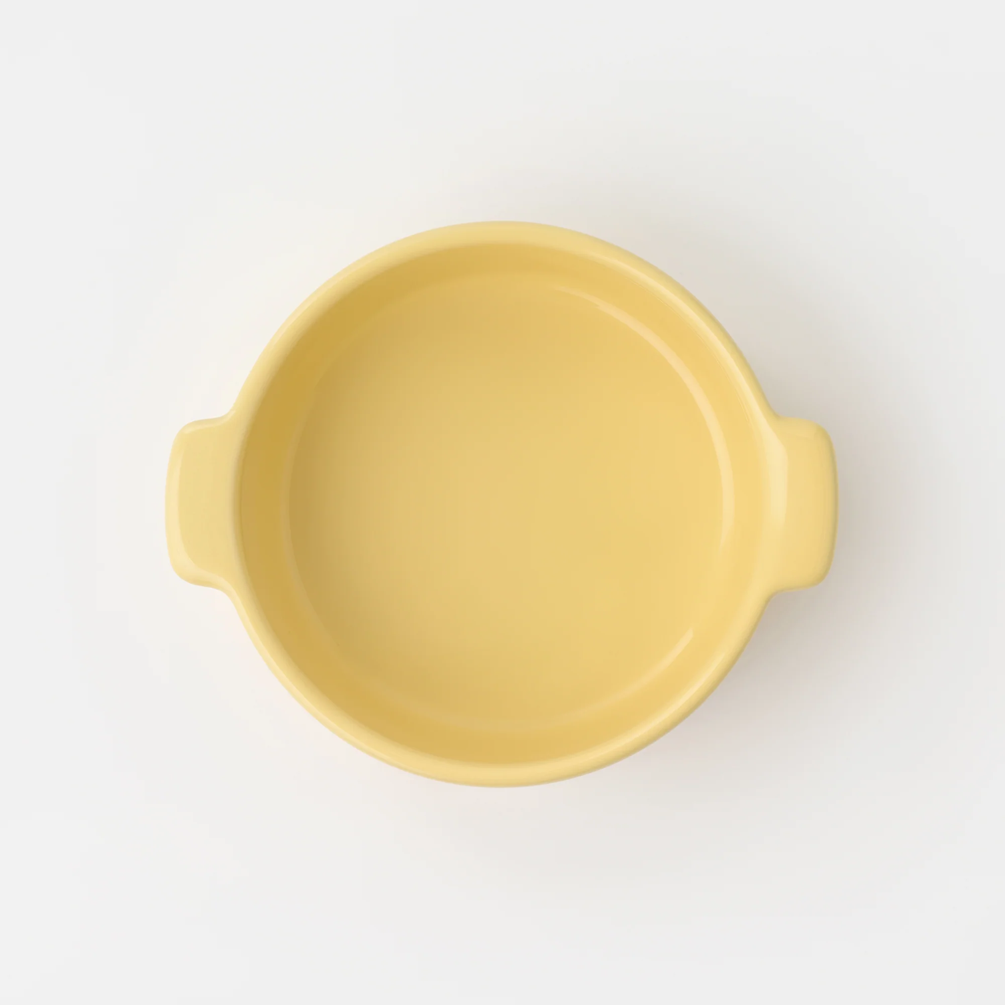 Stoneware Mini Cocotte Bowl (Dia. 6.2") - Light Yellow - Image 2