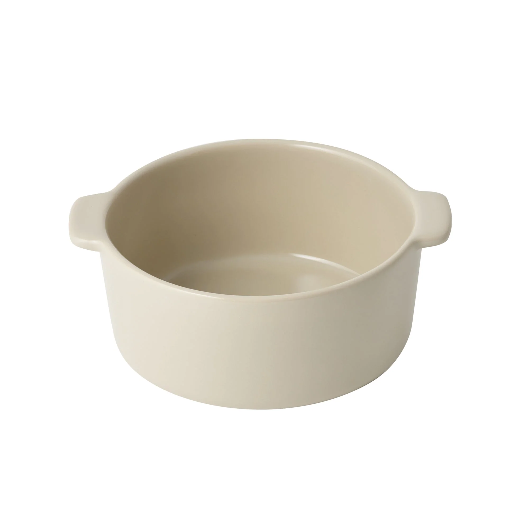 Stoneware Mini Cocotte Bowl (Dia. 6.2") - Gray Beige