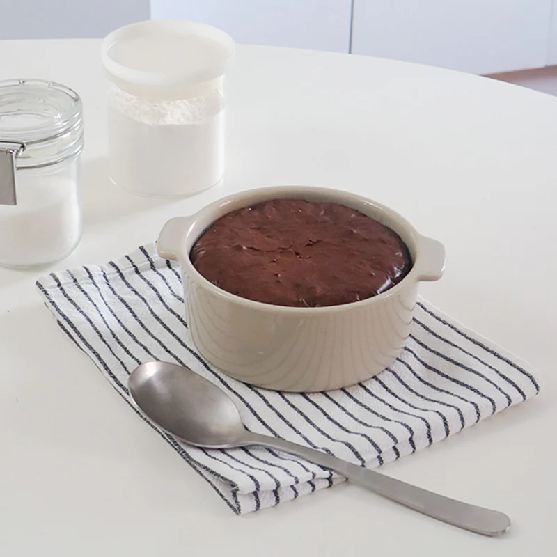 Stoneware Mini Cocotte Bowl (Dia. 6.2") - Gray Beige - Image 8