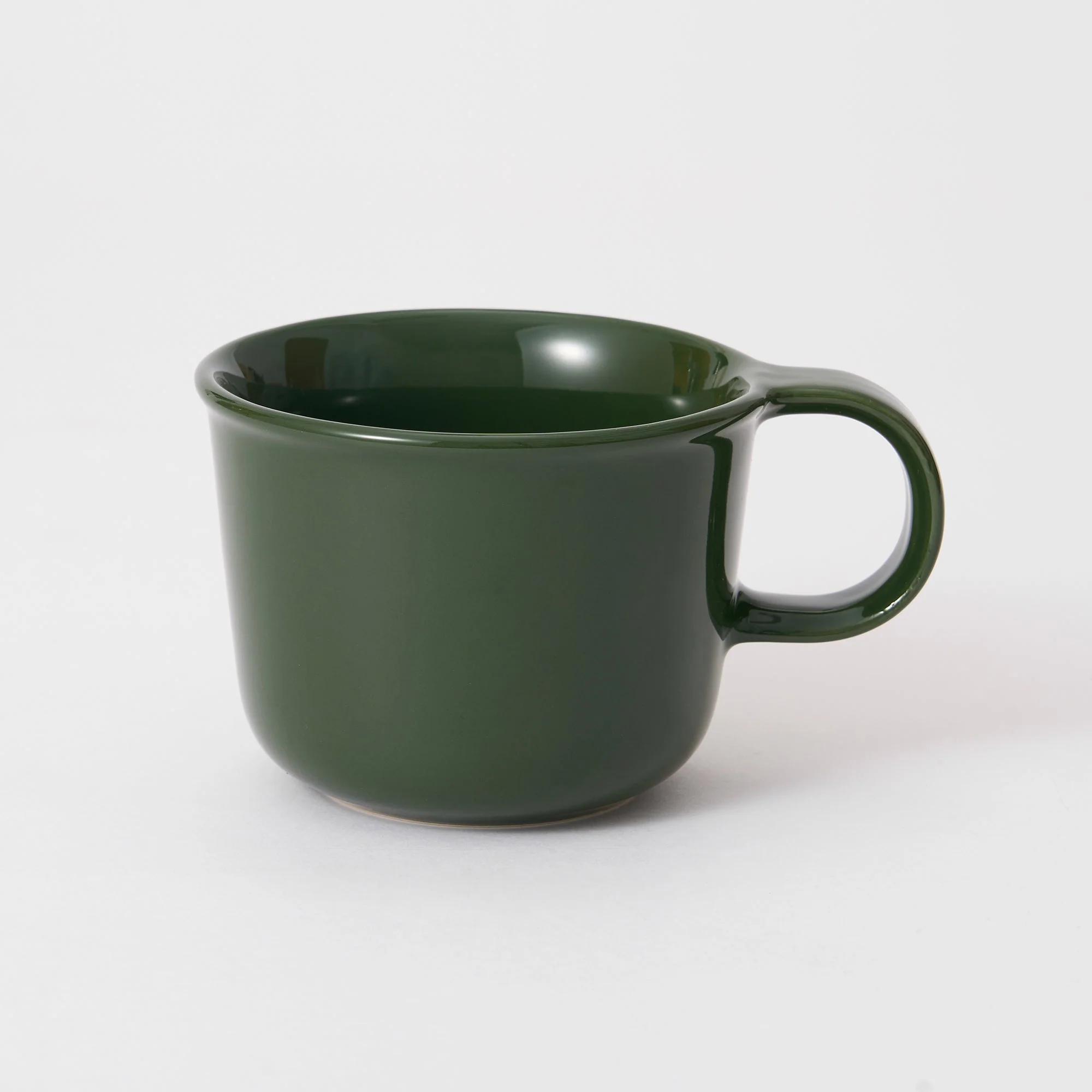 Stoneware Mug Cup (11.2 fl oz) - Dark Green - Image 2