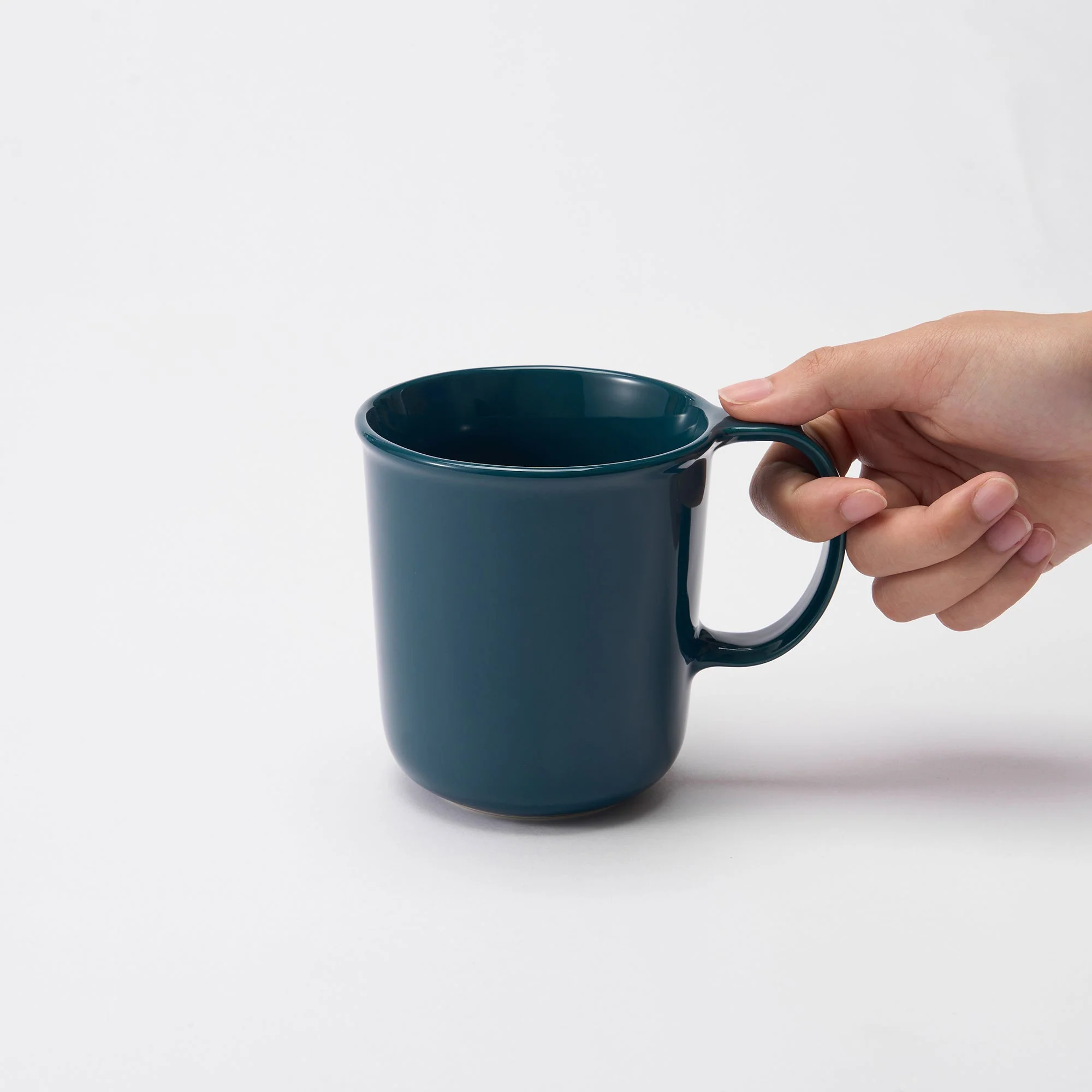 Stoneware Mug Cup (16.6 fl oz) - Dark Blue - Image 6