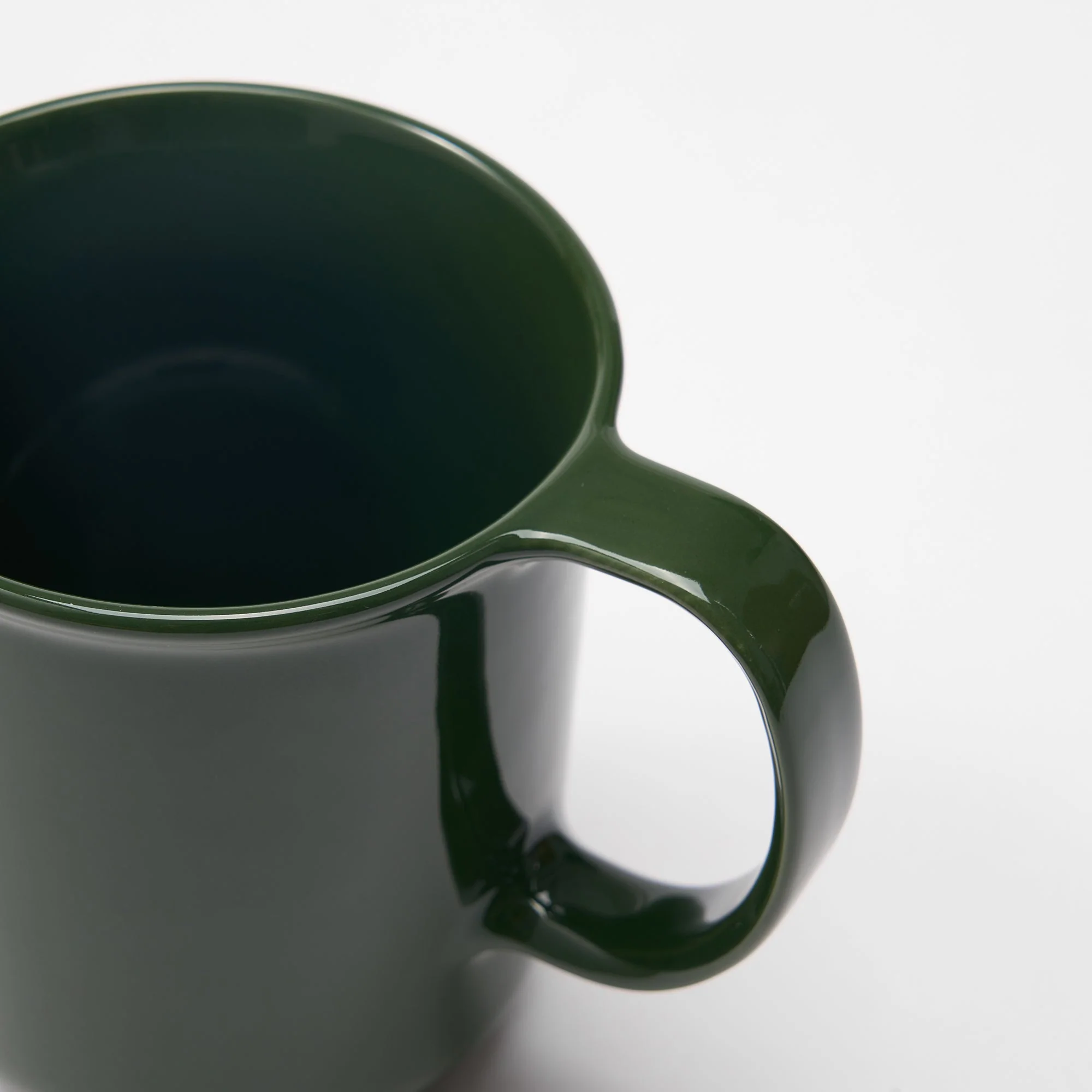 Stoneware Mug Cup (16.6 fl oz) - Dark Green - Image 5
