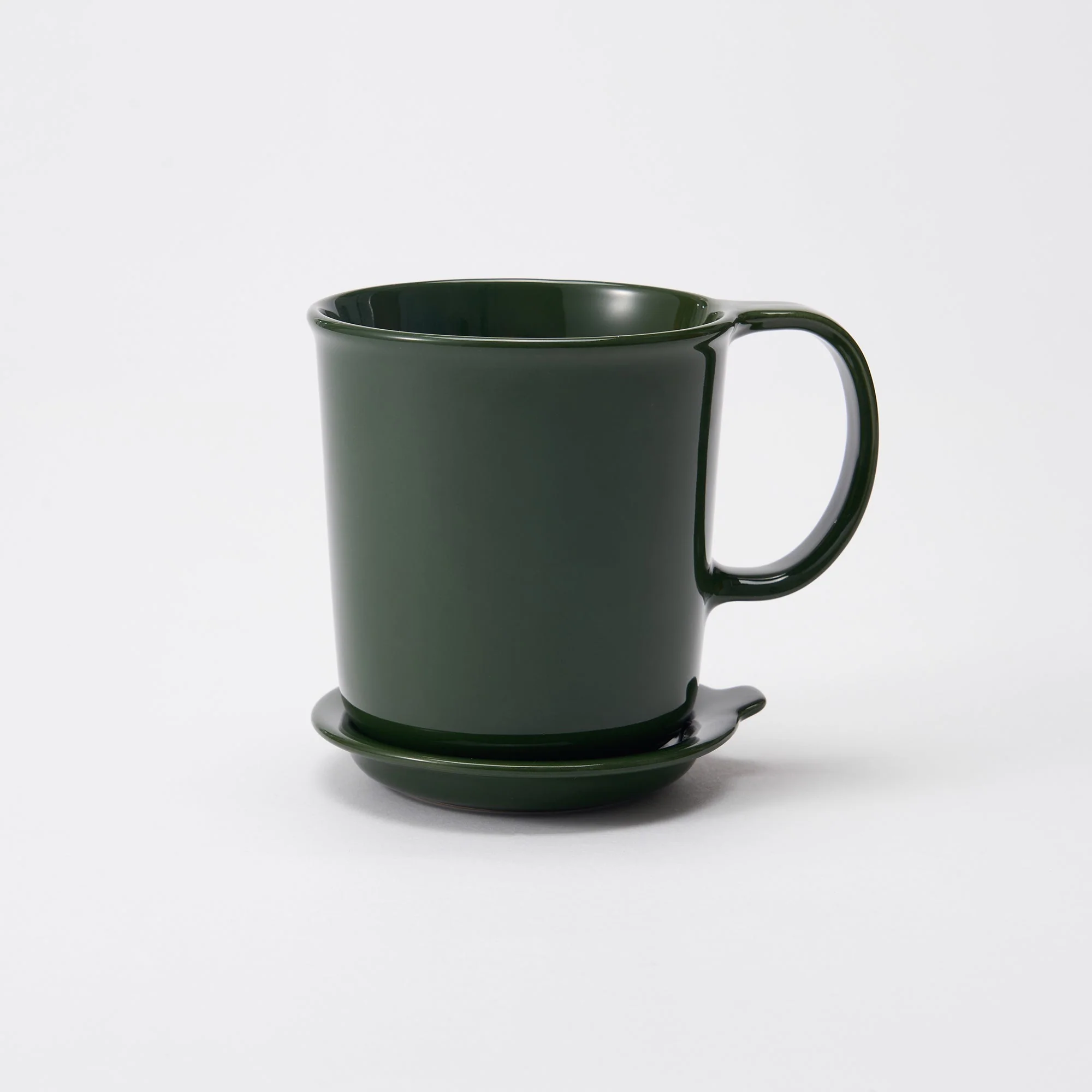 Stoneware Mug Cup (16.6 fl oz) - Dark Green - Image 7
