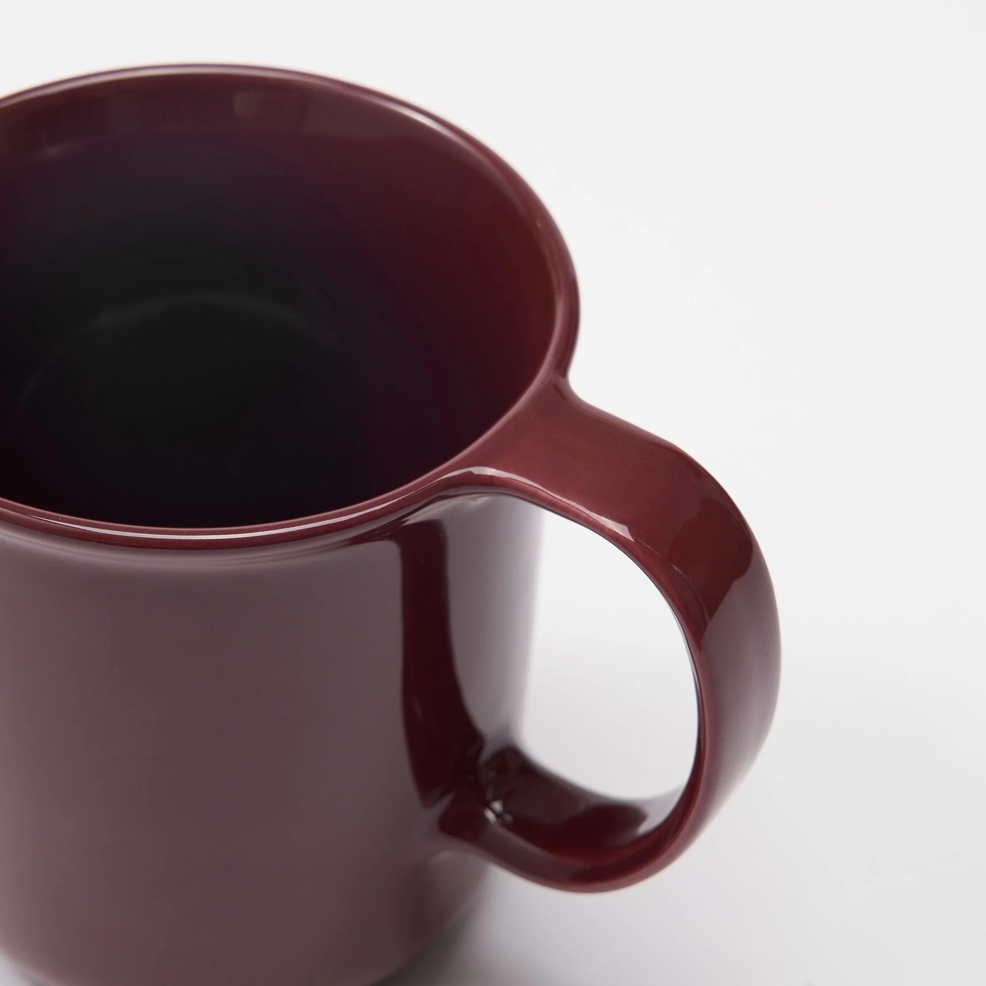 Stoneware Mug Cup (16.6 fl oz) - Dark Red - Image 5