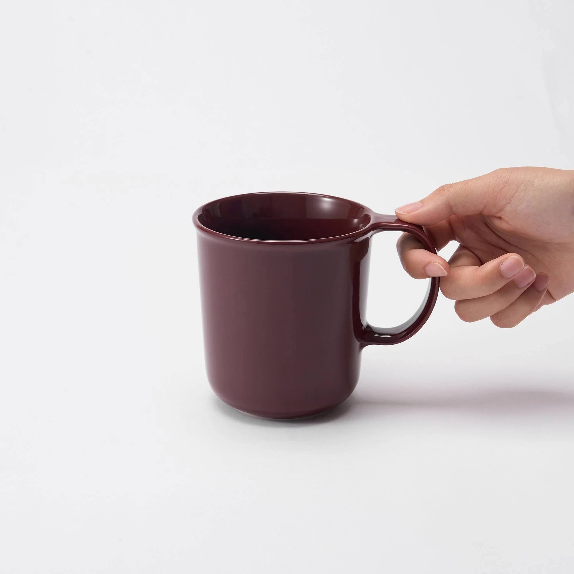 Stoneware Mug Cup (16.6 fl oz) - Dark Red - Image 6