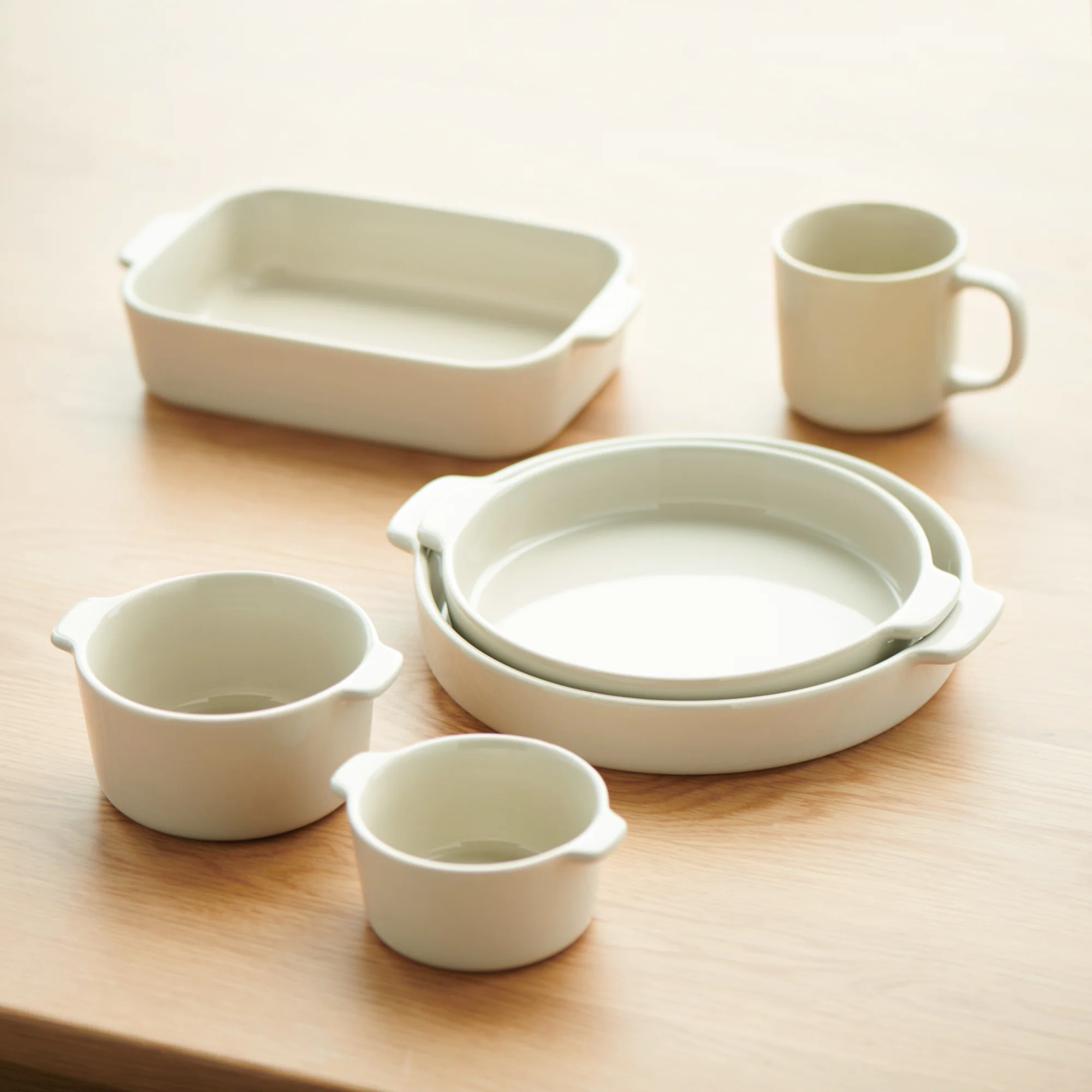 Stoneware Mug Cup (9.1 fl oz) - Gray Beige - Image 5