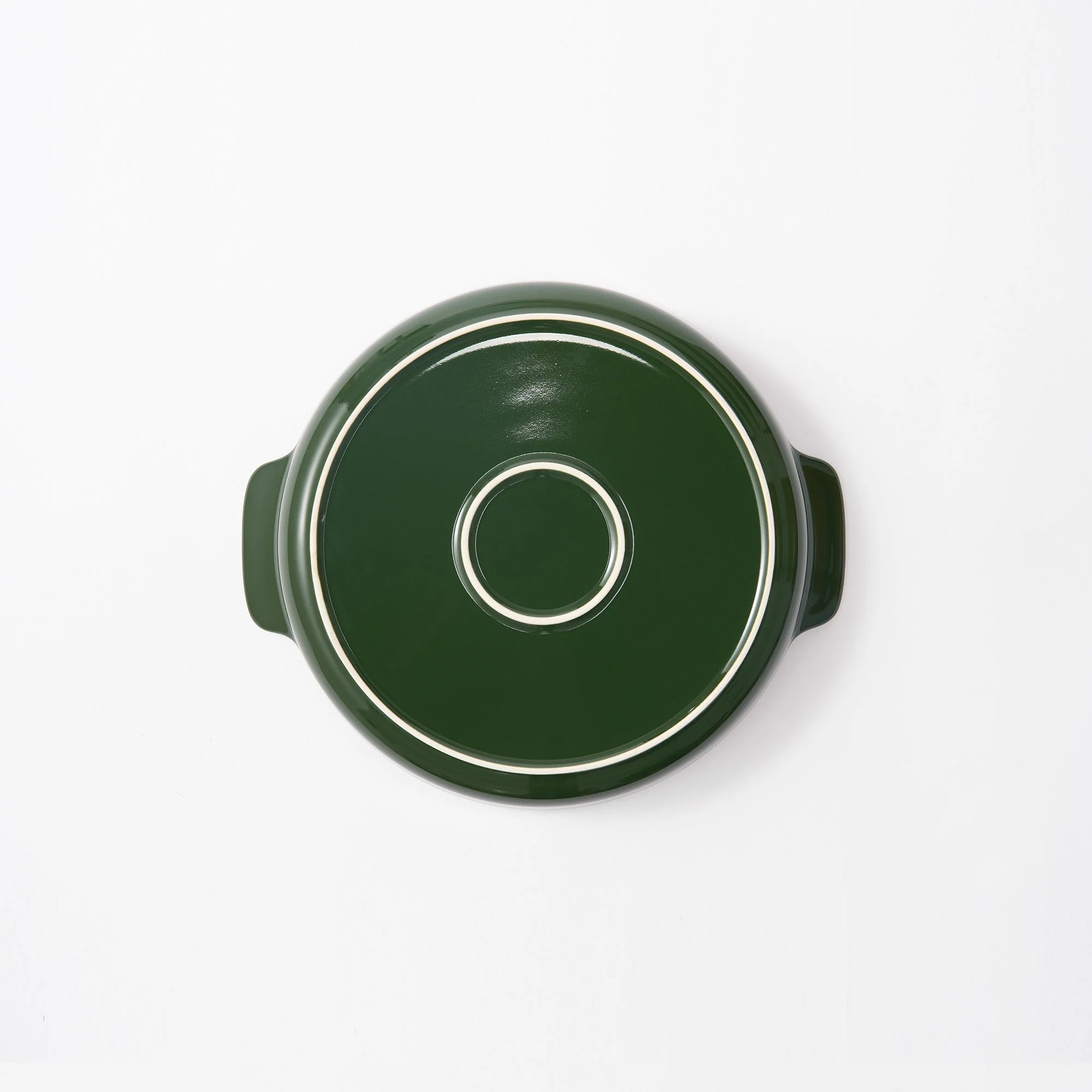 Stoneware Plate (Dia. 6.7") - Dark Green - Image 5