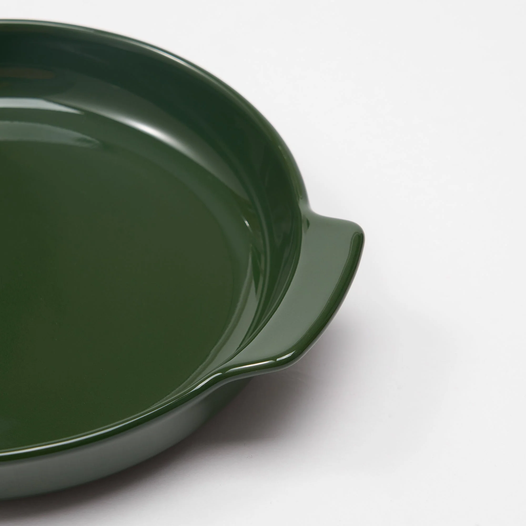 Stoneware Plate (Dia. 6.7") - Dark Green - Image 6
