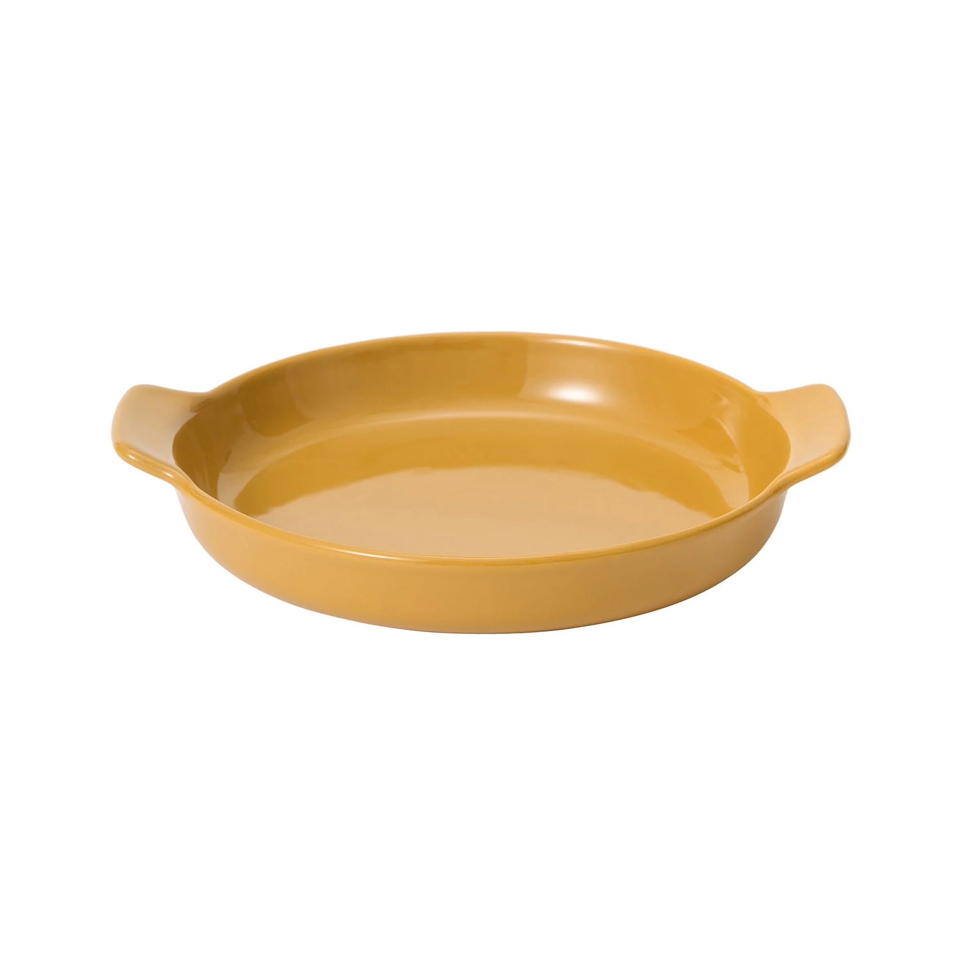 Stoneware Plate (Dia. 6.7") - Mustard Yellow