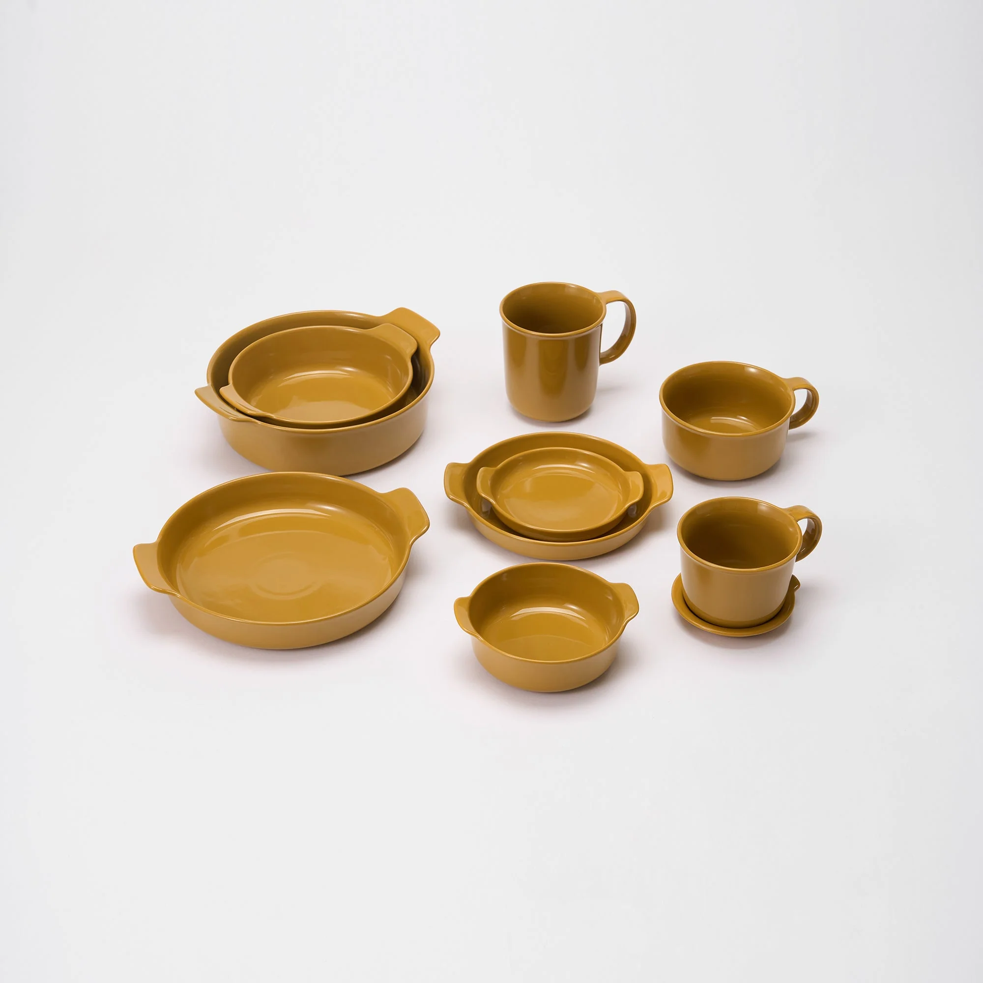 Stoneware Plate (Dia. 6.7") - Mustard Yellow - Image 8