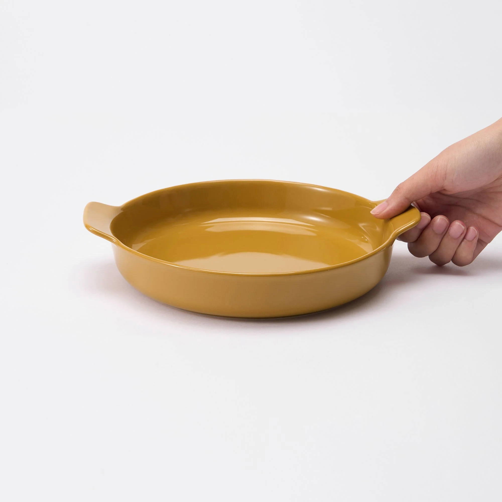 Stoneware Plate (Dia. 8.3") - Mustard Yellow - Image 2