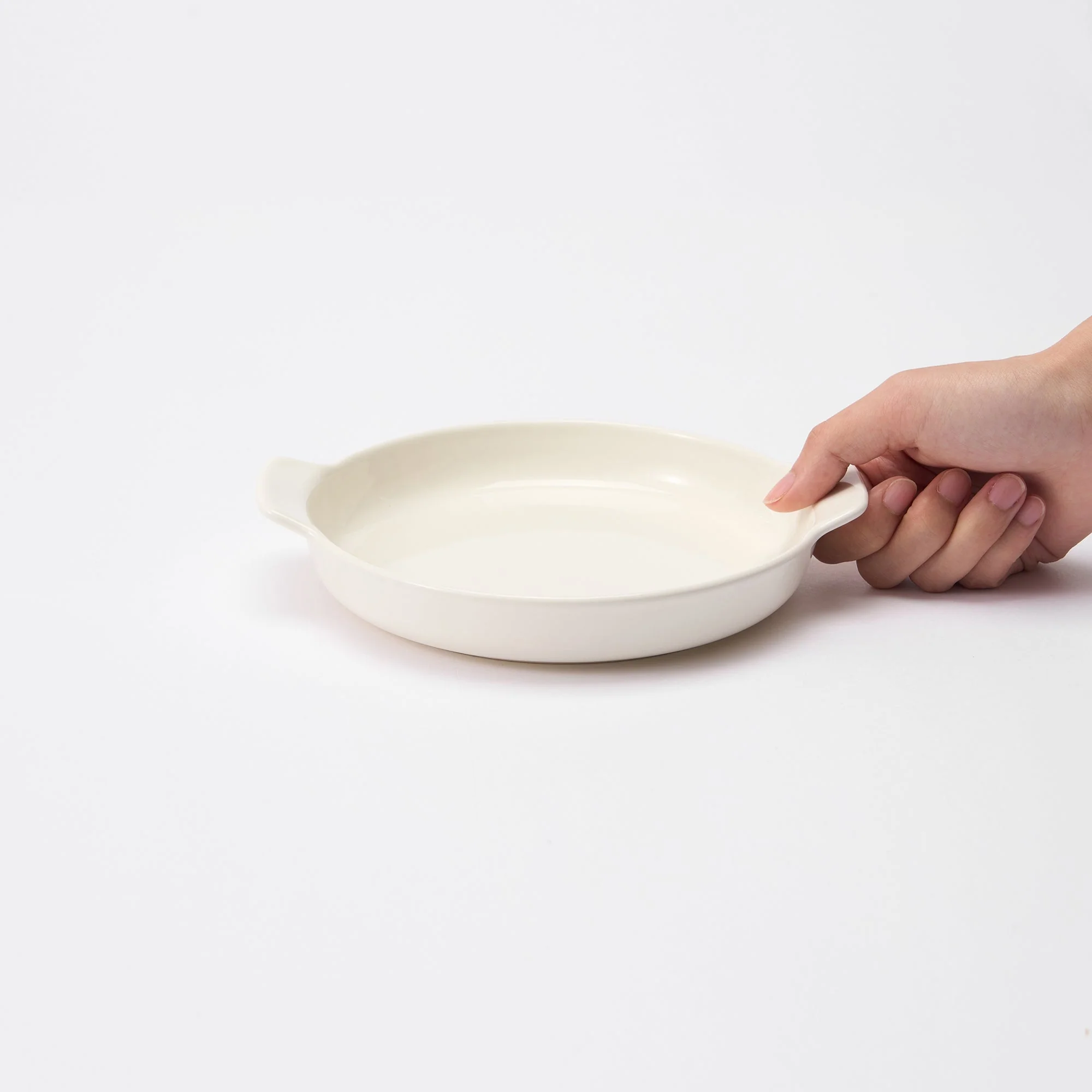 Stoneware Plate (Dia. 6.7") - Off White - Image 2
