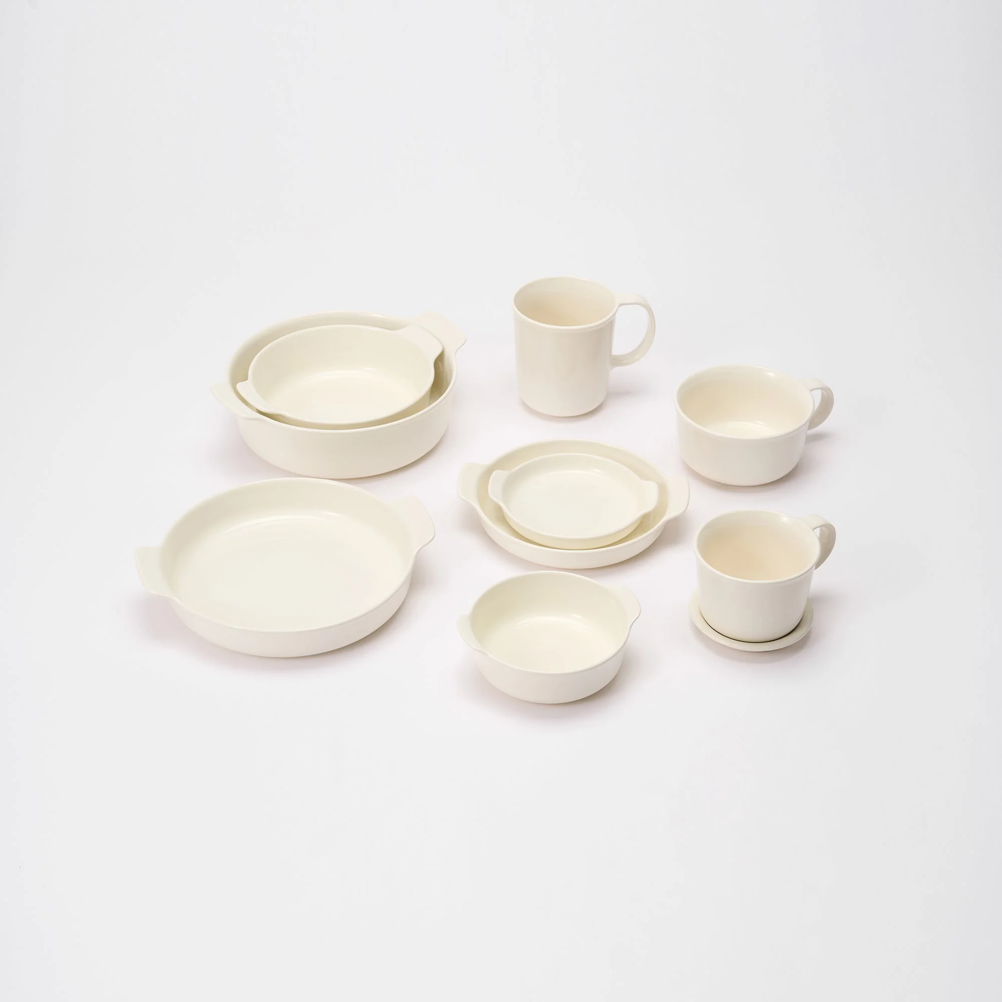Stoneware Plate (Dia. 6.7") - Off White - Image 8