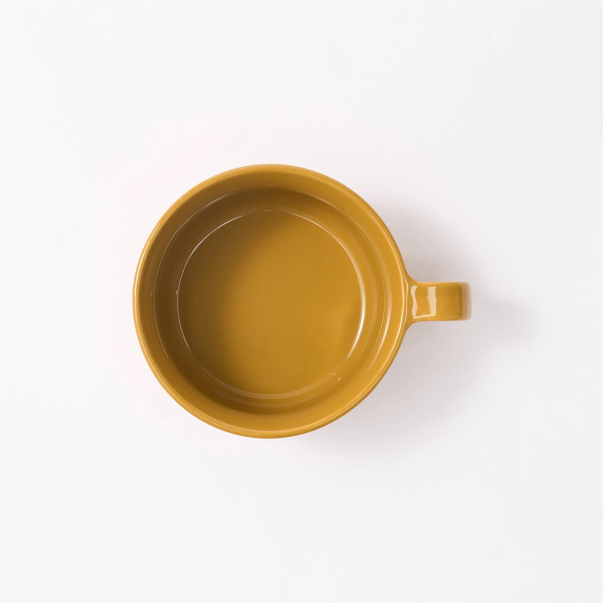 Stoneware Soup Mug Cup - Mustard Yellow - Image 3