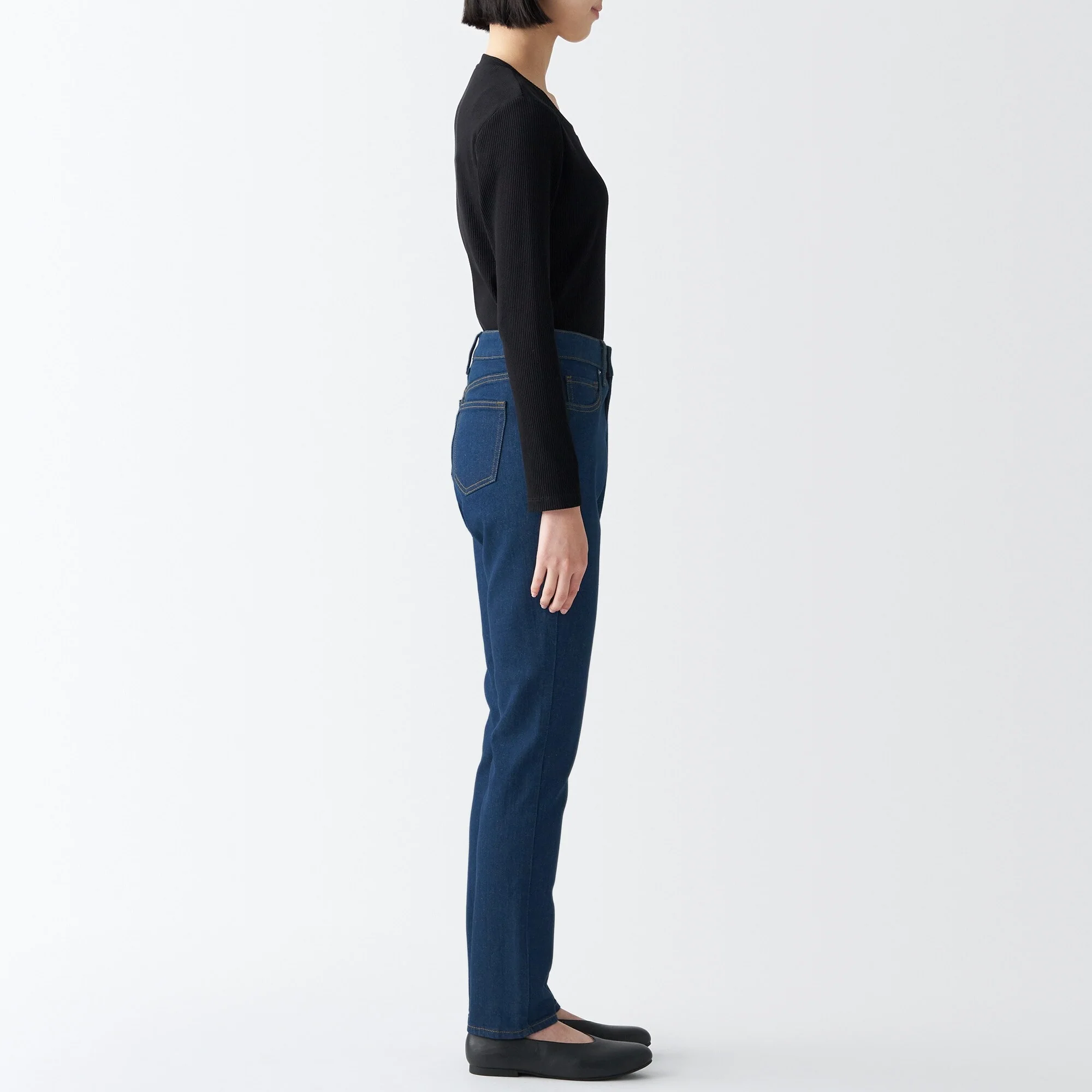 Women's Stretch Denim Slim Pants Blue - Image 5